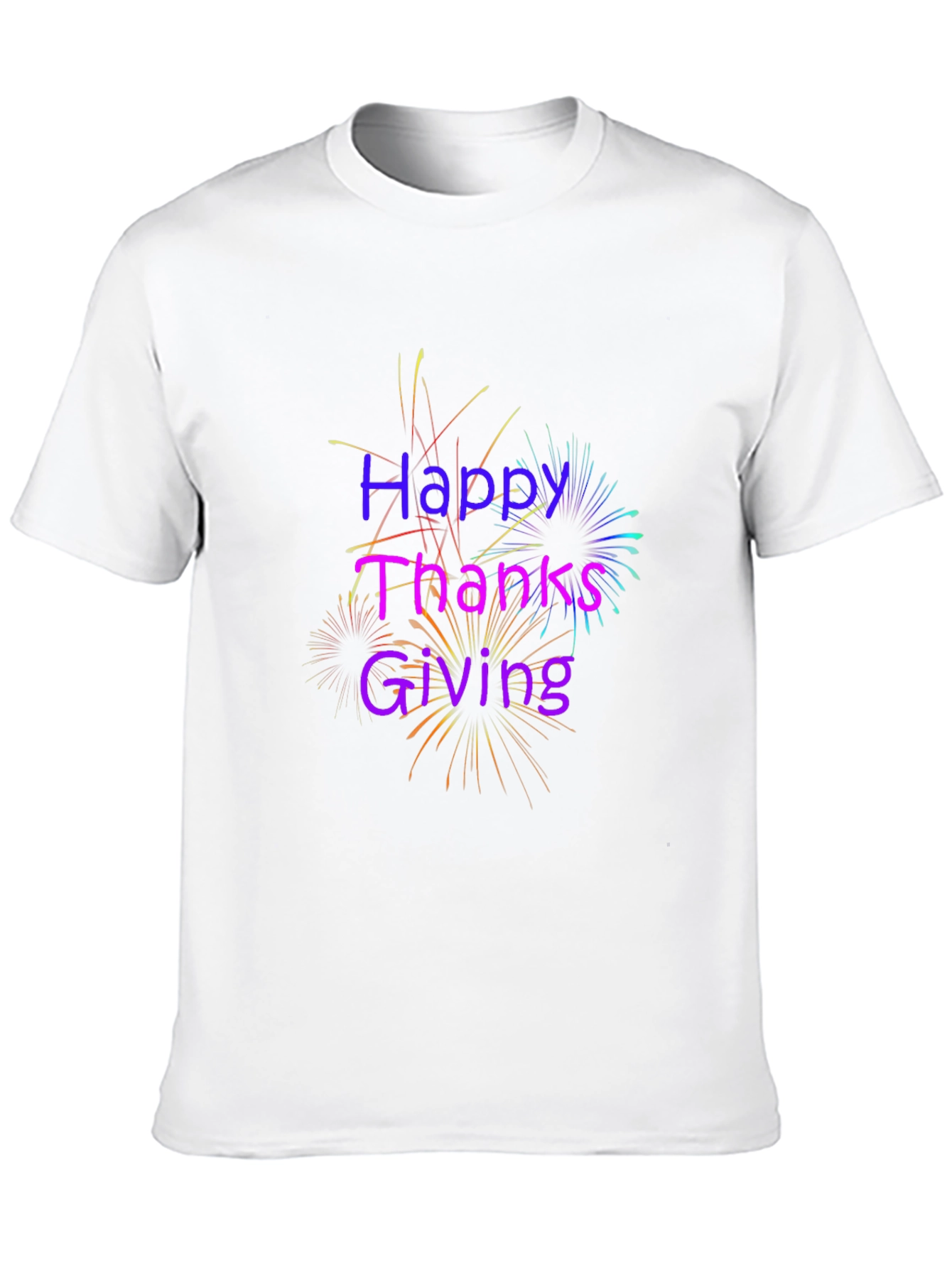 Happy Thanksgiving Black T-Shirt