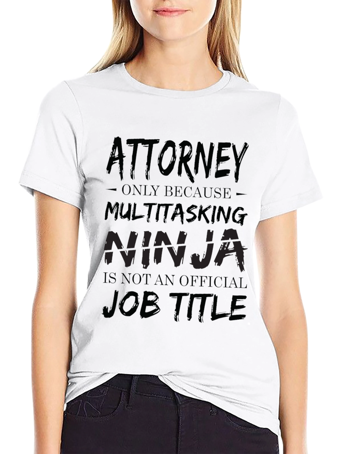 Attorney Multitasking Ninja Black T-Shirt