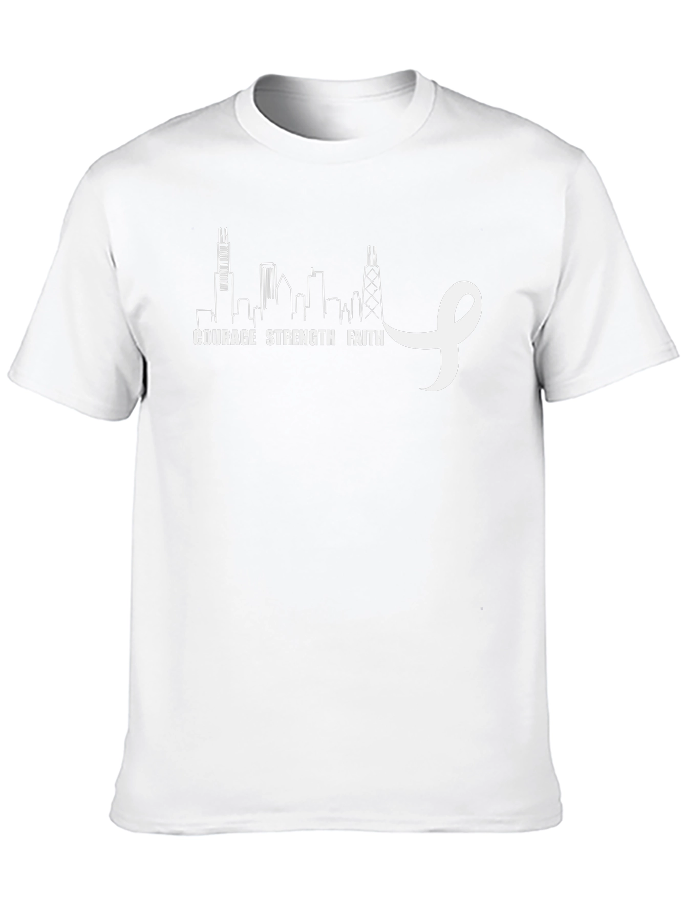 Courage Strength Faith Chicago T-Shirt
