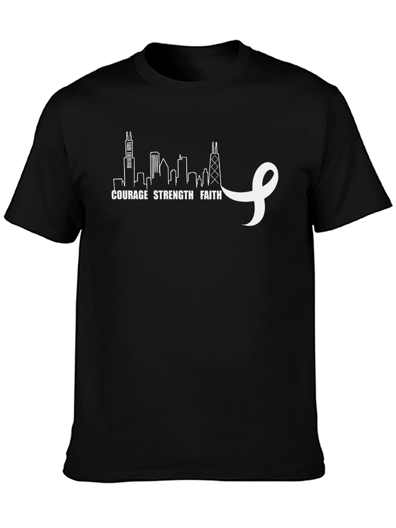 Courage Strength Faith Chicago T-Shirt