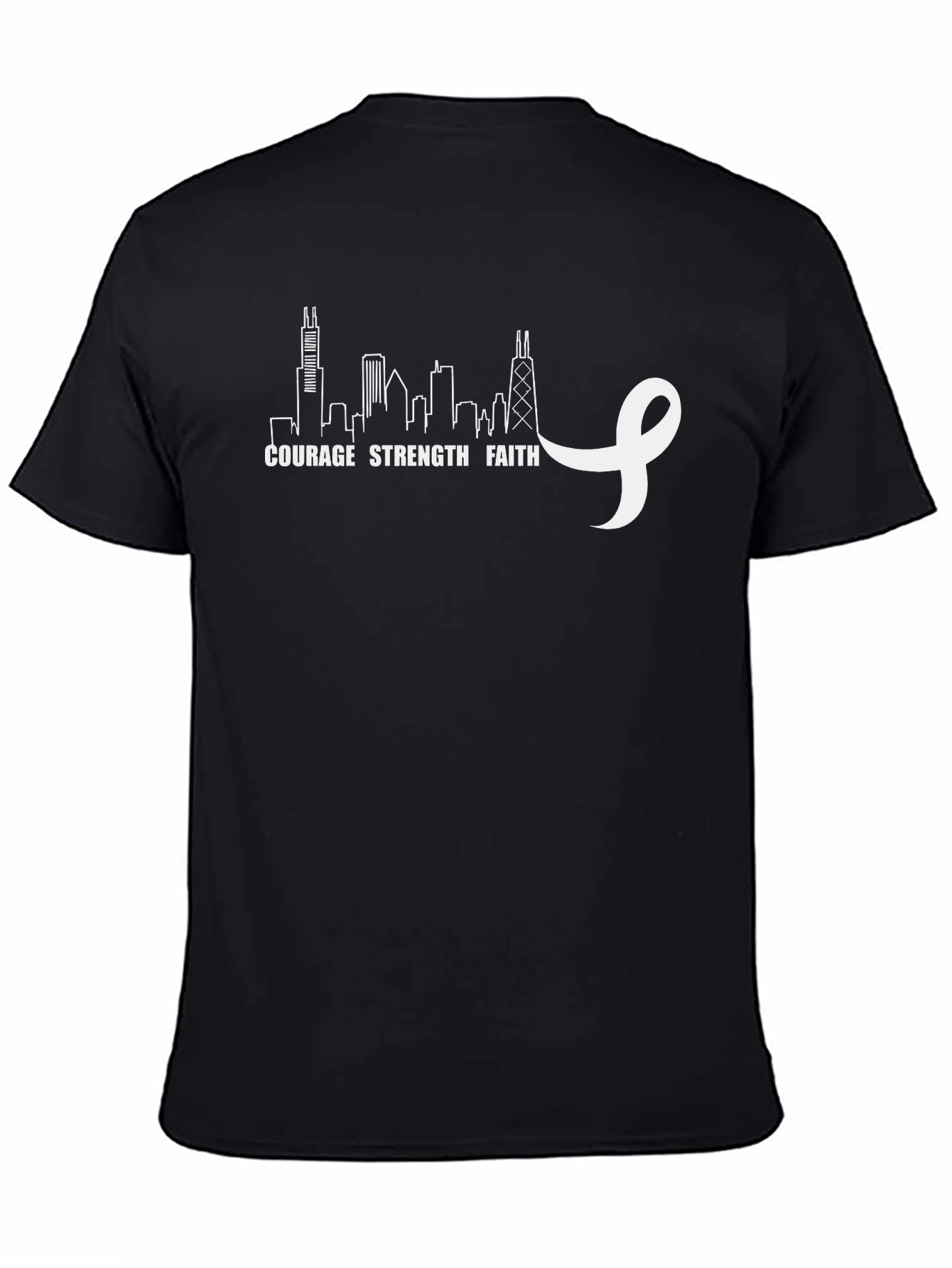 Courage Strength Faith Chicago T-Shirt