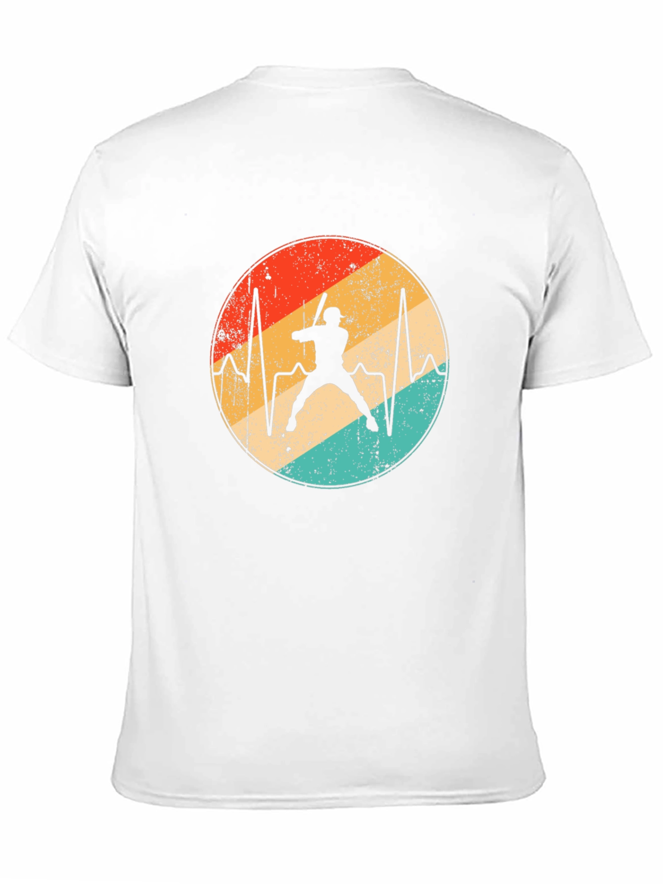 Baseball Heartbeat T-Shirt - Retro Sports Tee