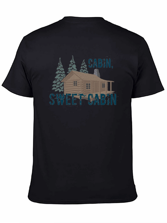 Cabin Sweet Cabin Graphic Tee - Black