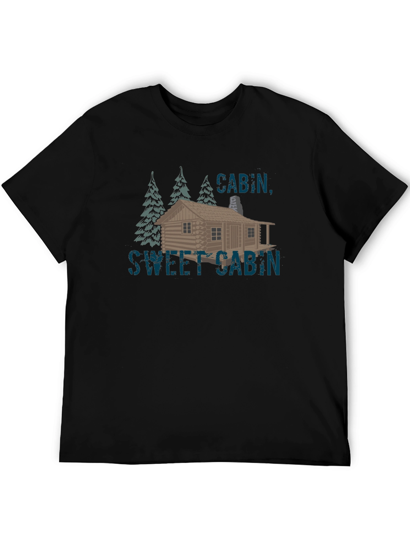 Cabin Sweet Cabin Graphic Tee - Black