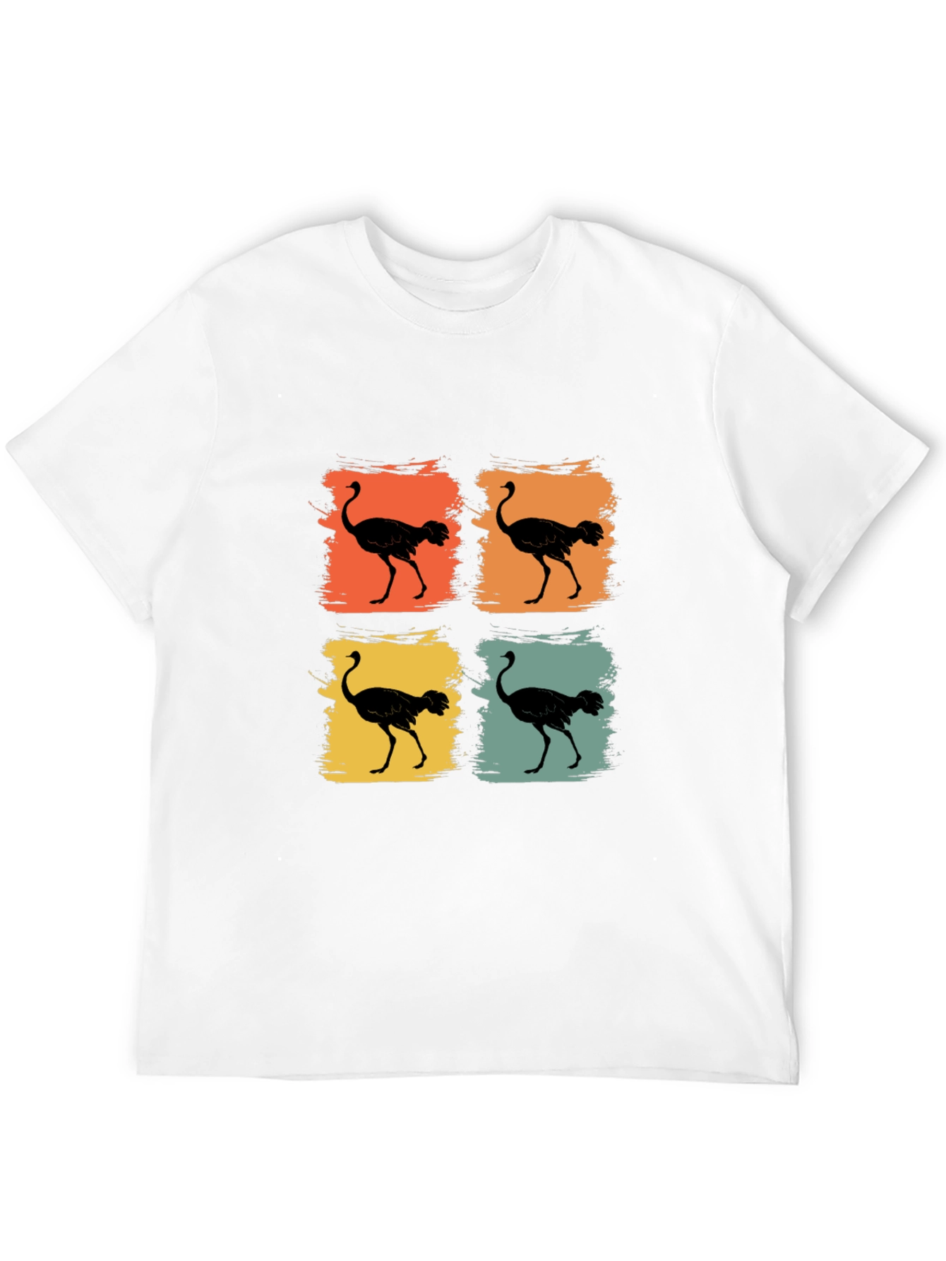 Retro Ostrich Silhouette T-Shirt