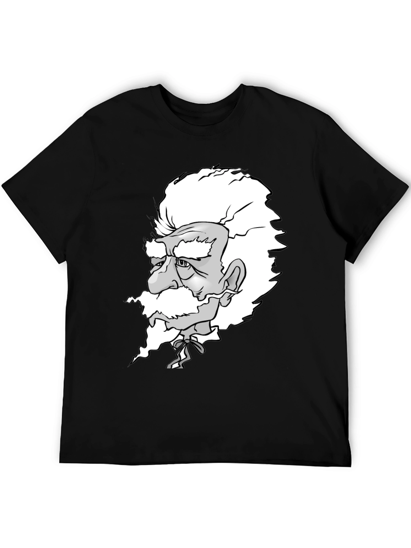 Einstein Graphic Print Black T-Shirt