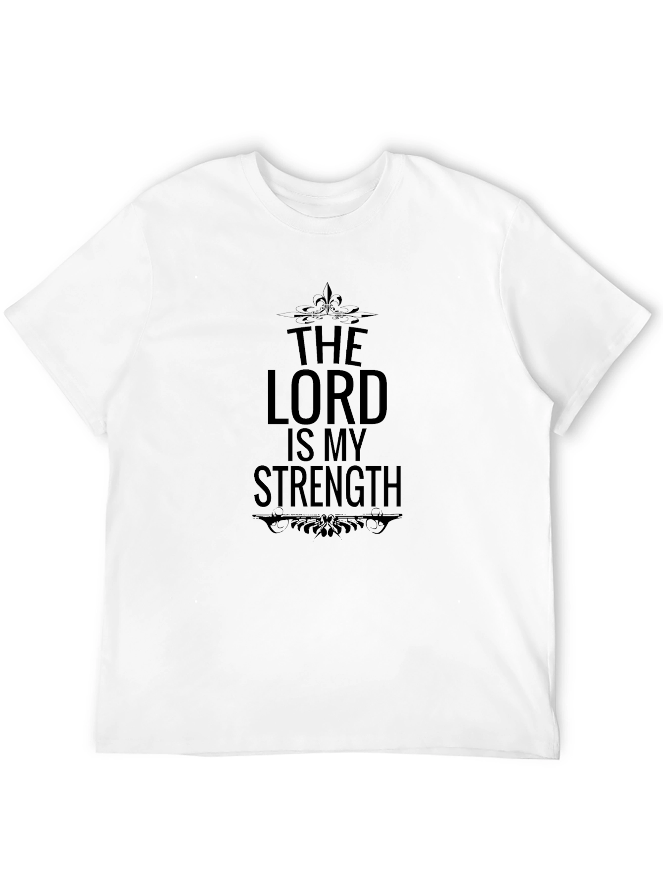 The Lord is My Strength Black T-Shirt
