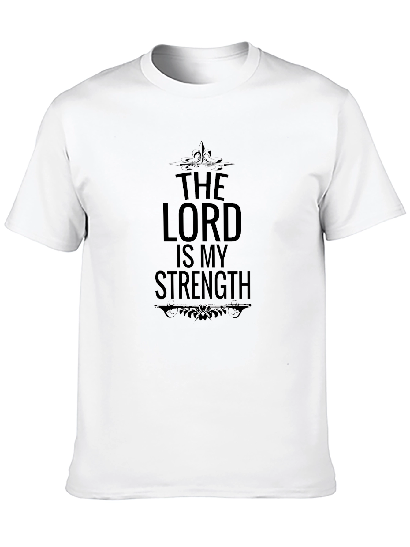 The Lord is My Strength Black T-Shirt