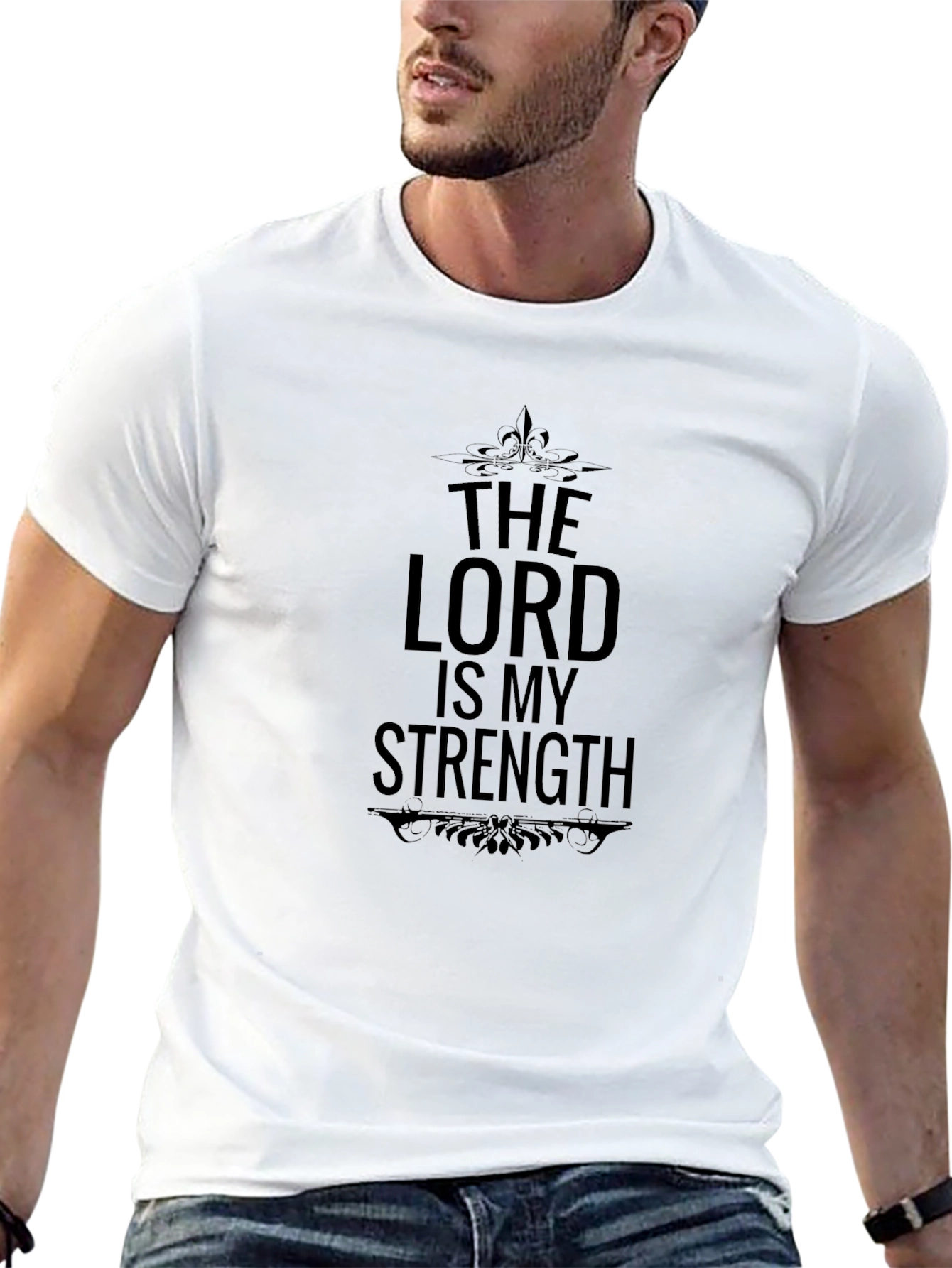 The Lord is My Strength Black T-Shirt