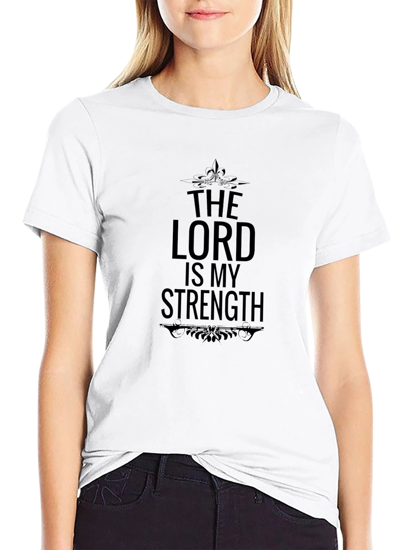 The Lord is My Strength Black T-Shirt