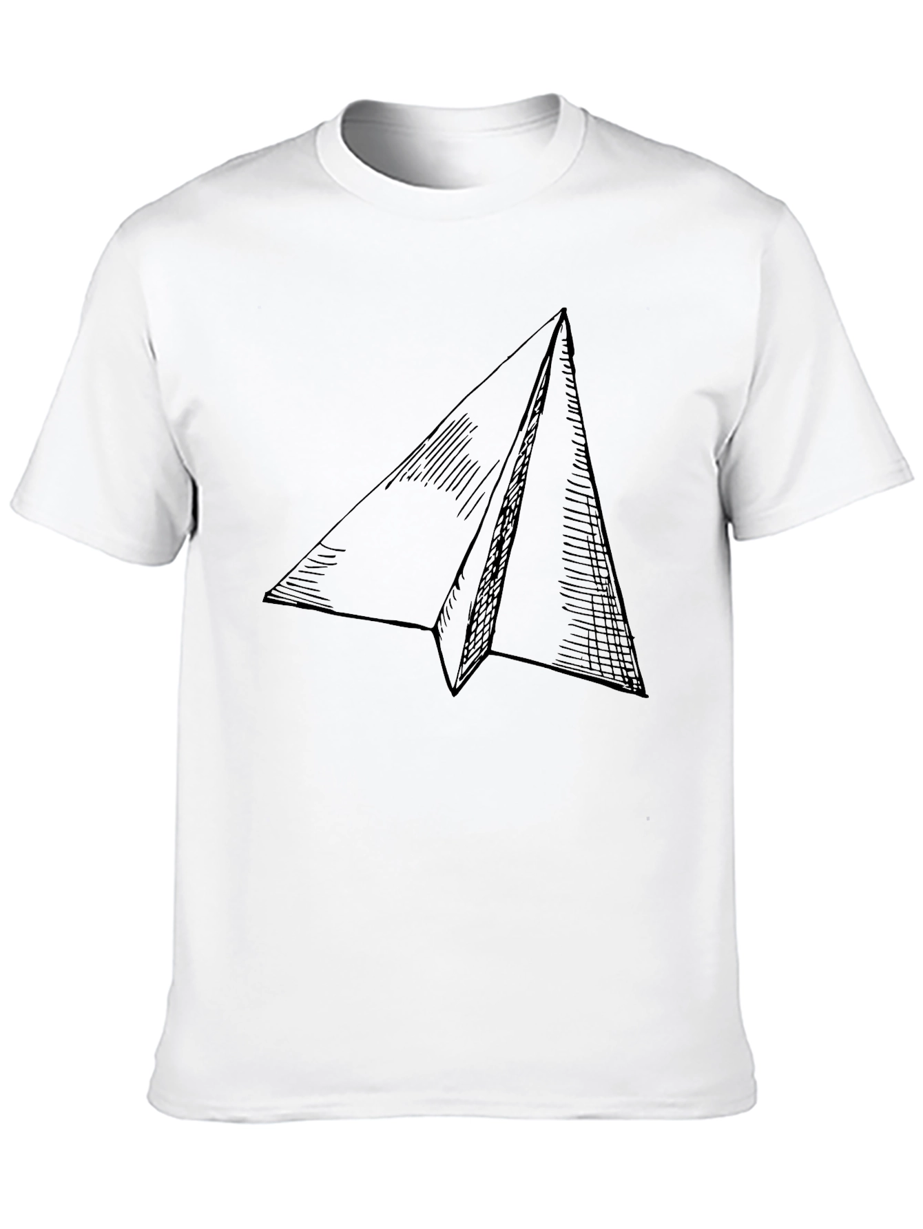 Paper Airplane Graphic Tee - Black