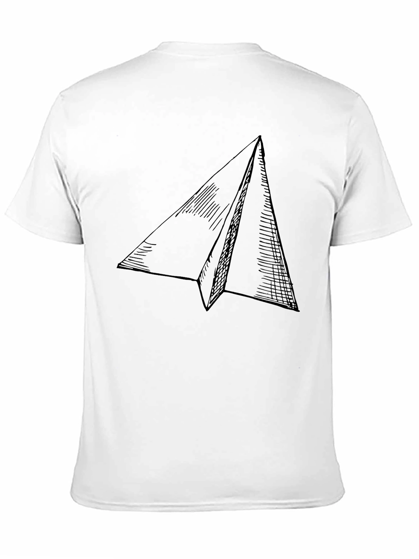 Paper Airplane Graphic Tee - Black