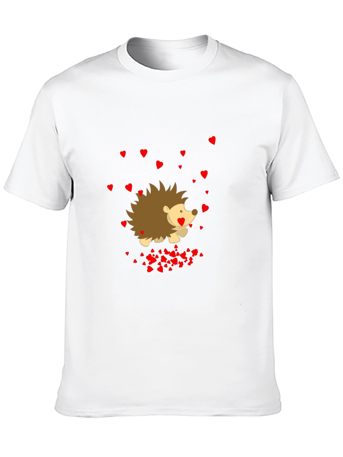 Heart Hedgehog Black T-Shirt
