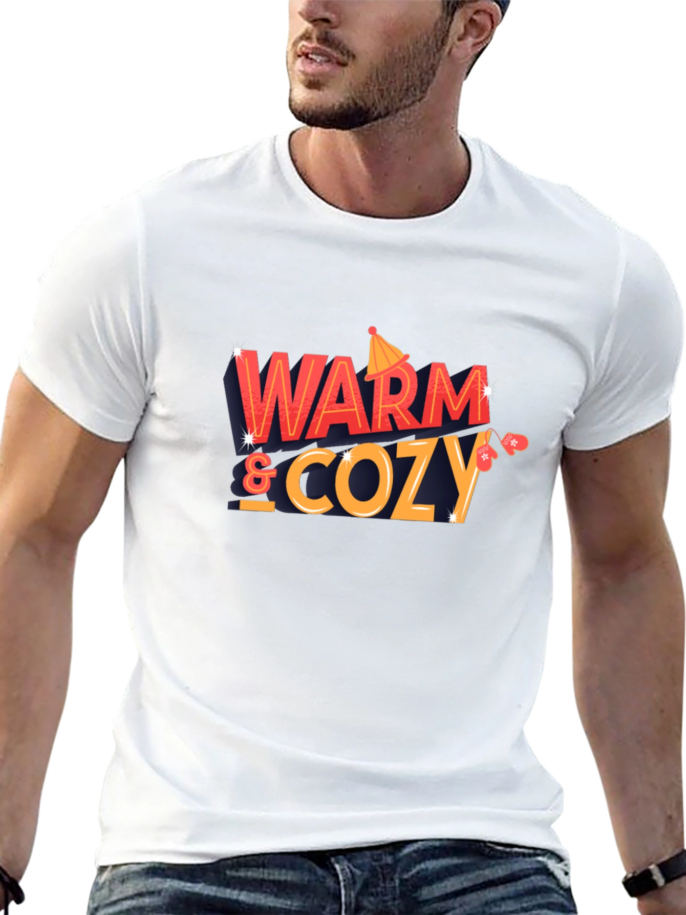 Warm & Cozy Graphic Tee - Stylish Winter Wear