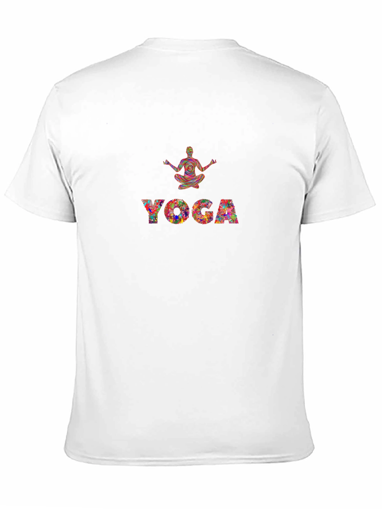 Yoga Print Black T-Shirt