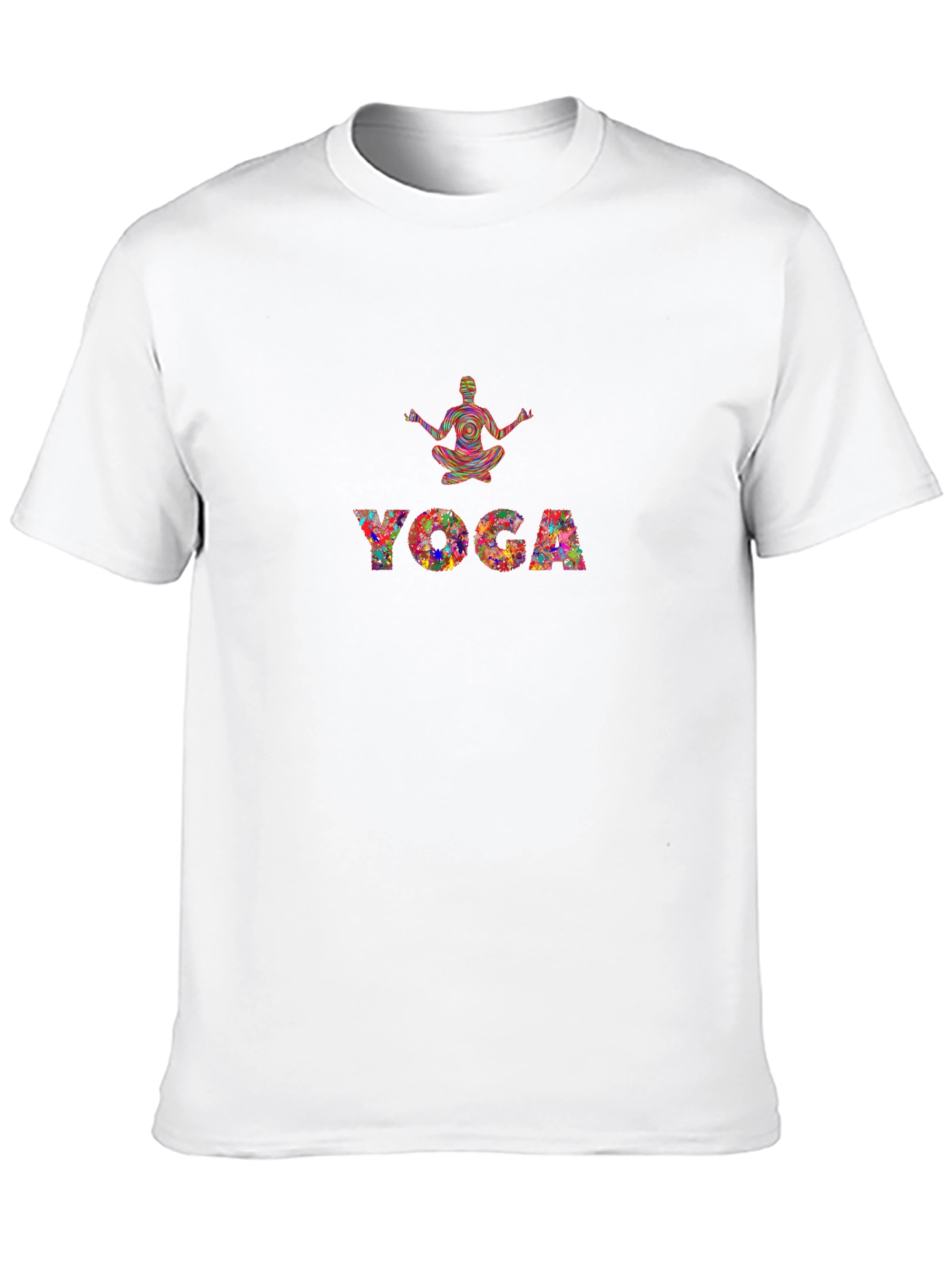 Yoga Print Black T-Shirt