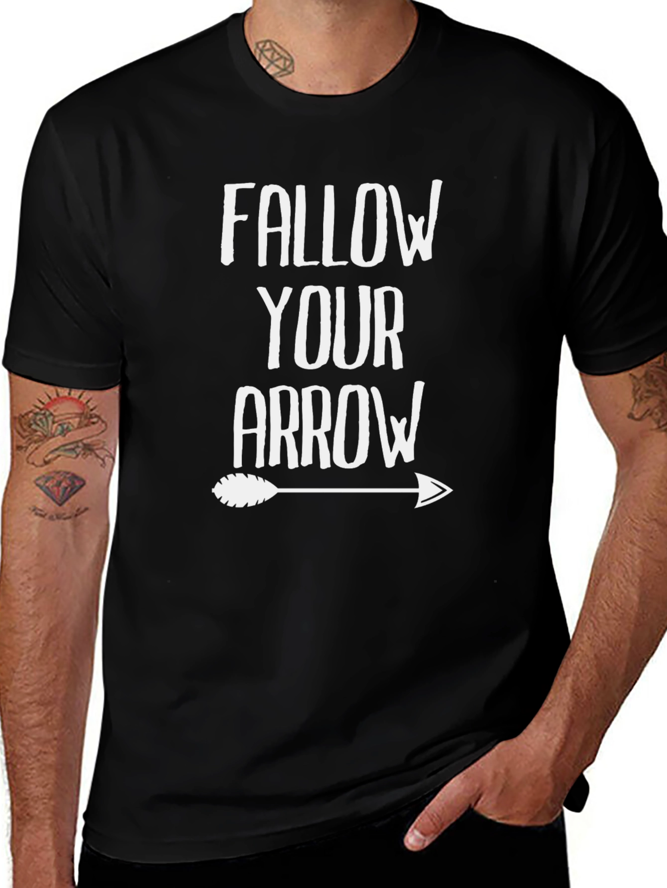 Fallow Your Arrow Graphic T-Shirt - Trendy & Stylish