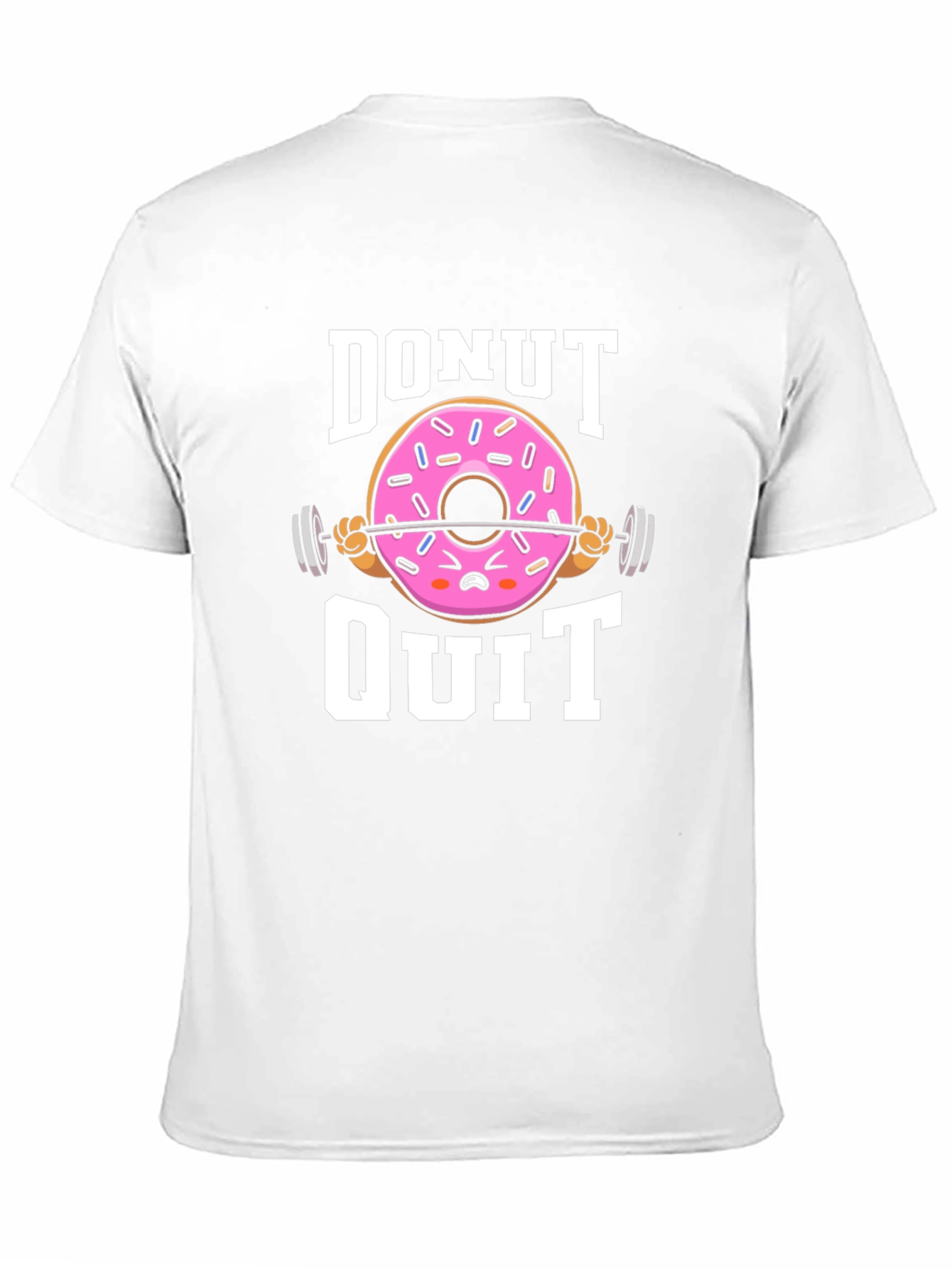Donut Quit Graphic T-Shirt - Funny Workout Tee