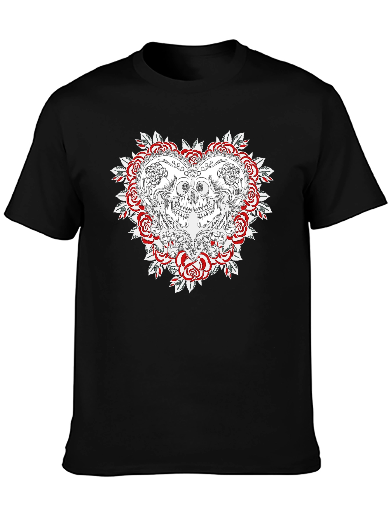 Skull & Roses Graphic T-Shirt - Menswear