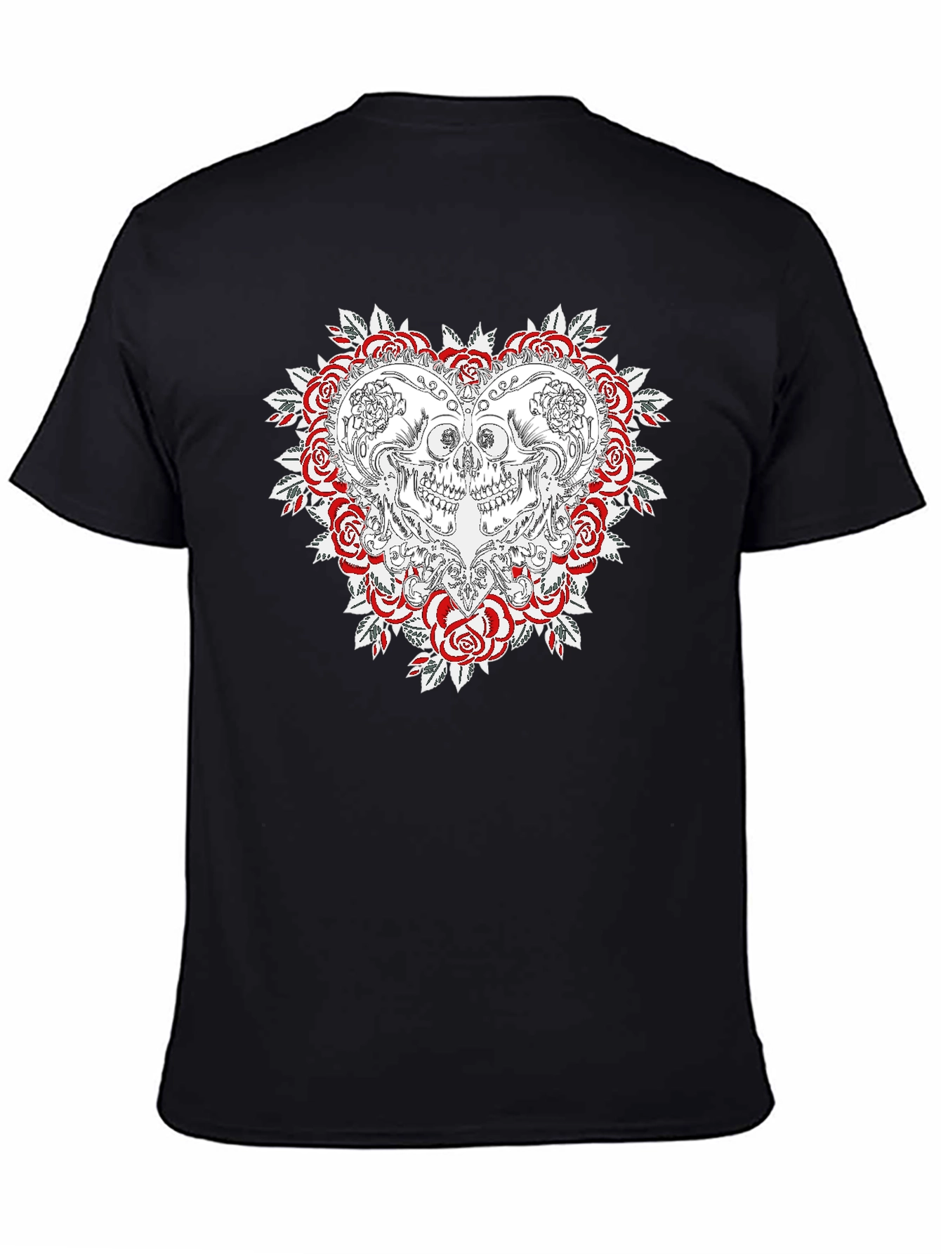 Skull & Roses Graphic T-Shirt - Menswear