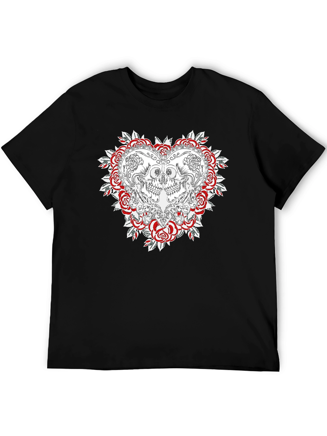 Skull & Roses Graphic T-Shirt - Menswear