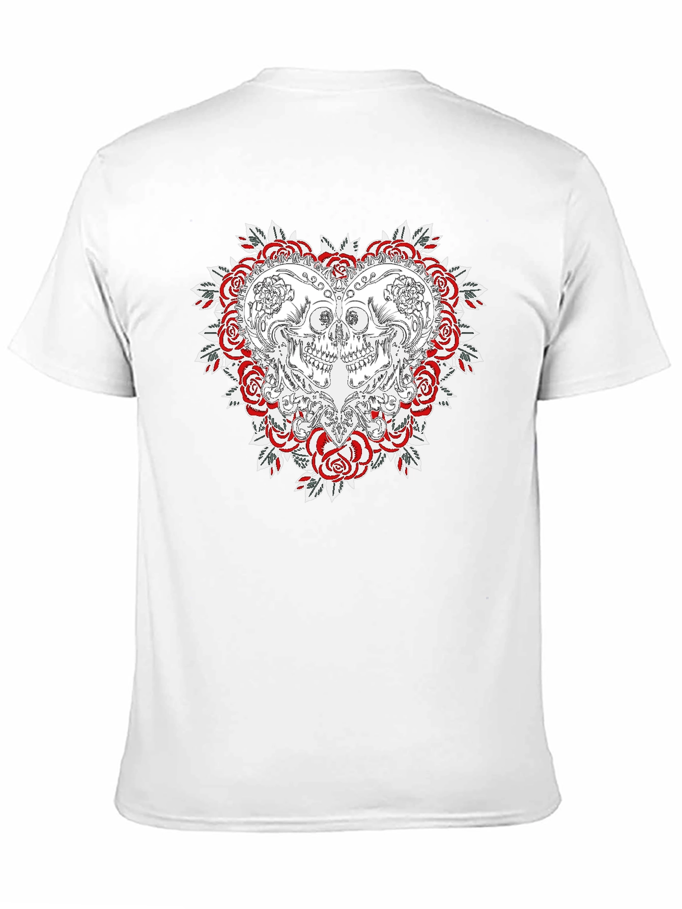 Skull & Roses Graphic T-Shirt - Menswear