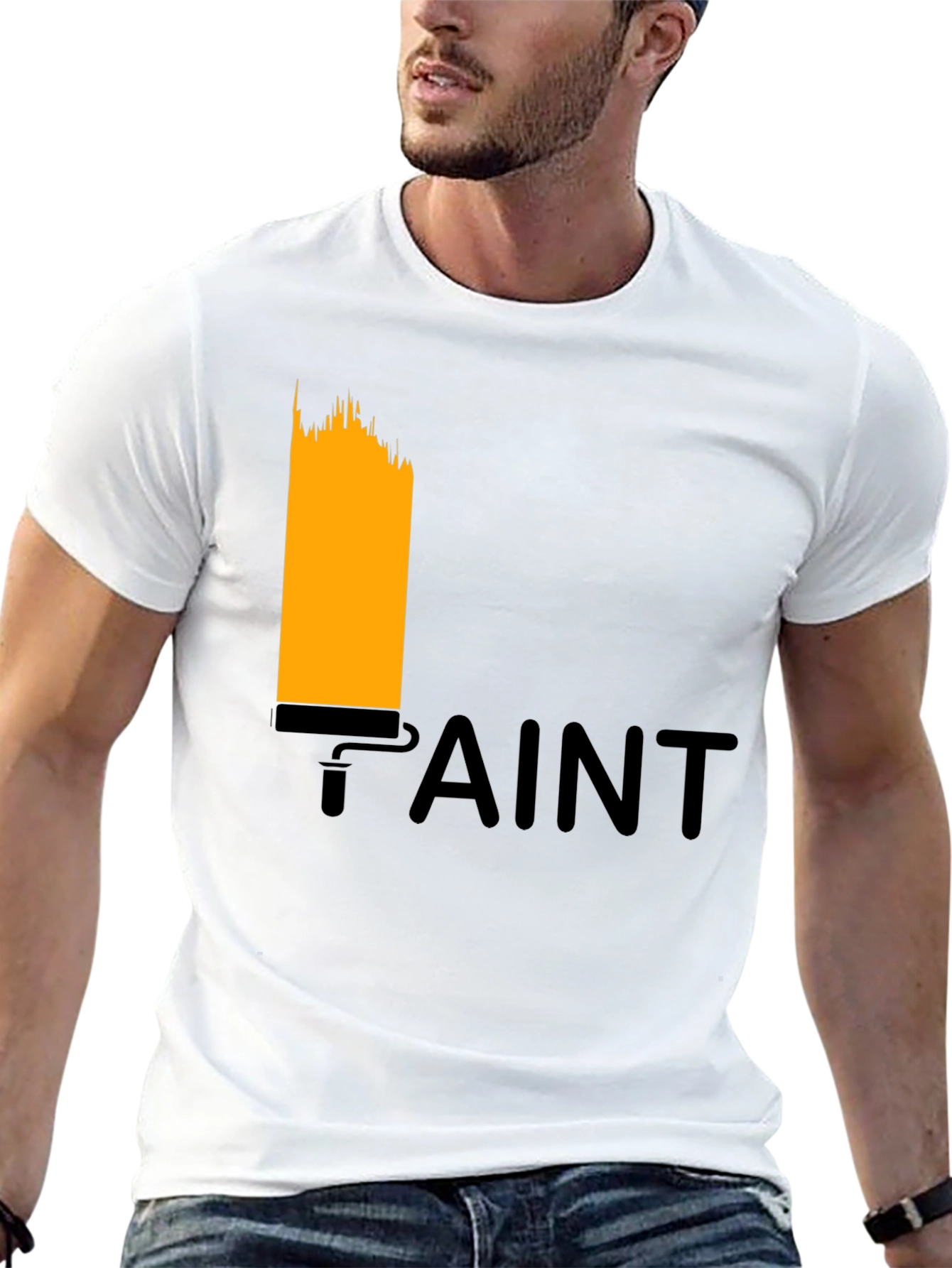 Paint Roller T-Shirt - Artistic Graphic Tee
