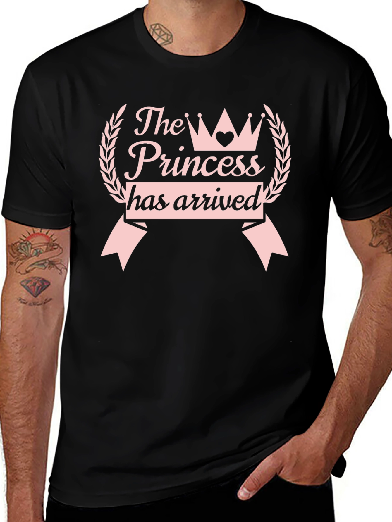 The Princess Has Arrived Black Tee