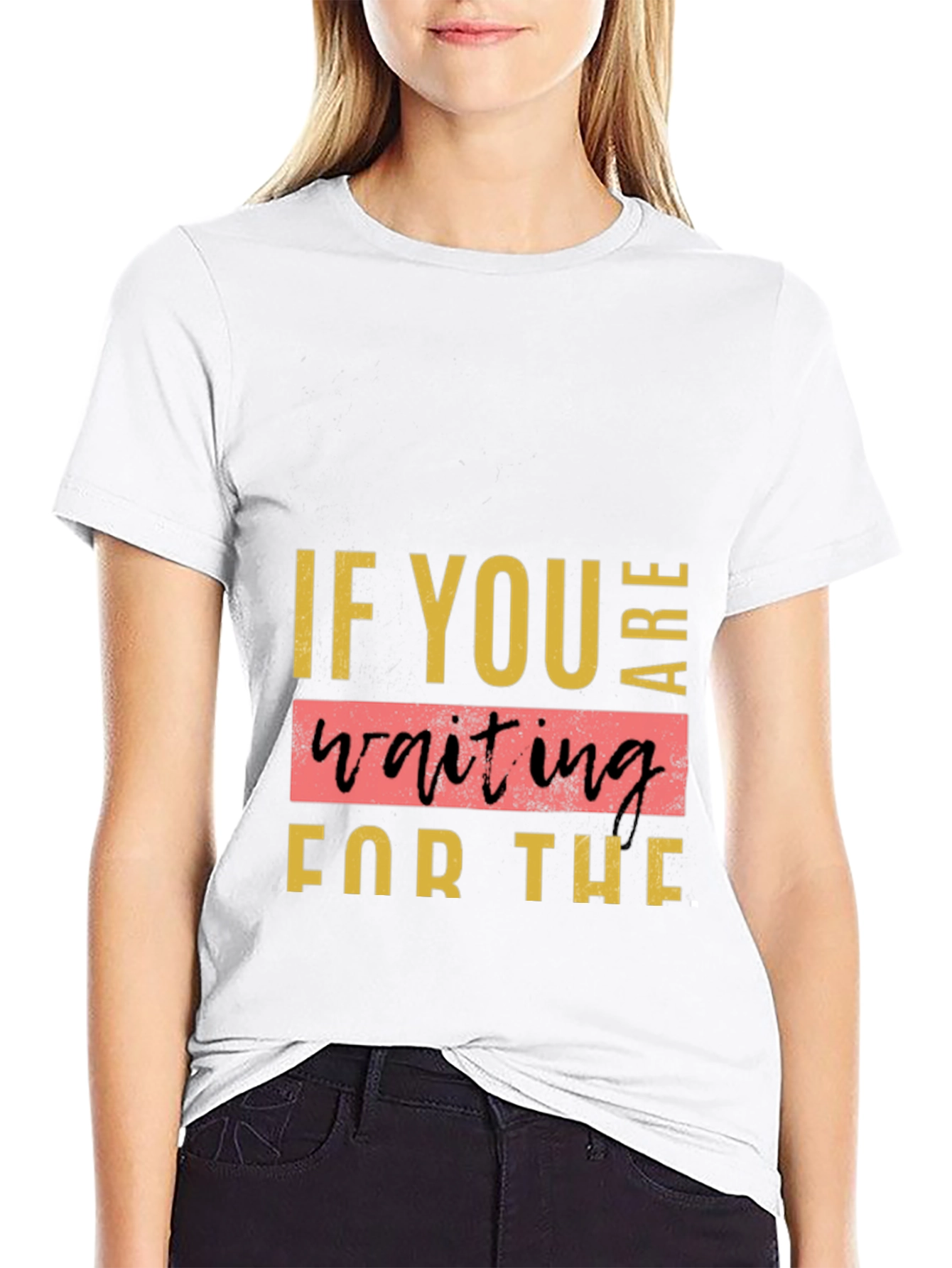 Inspirational Quote T-Shirt - Waiting for the Sign