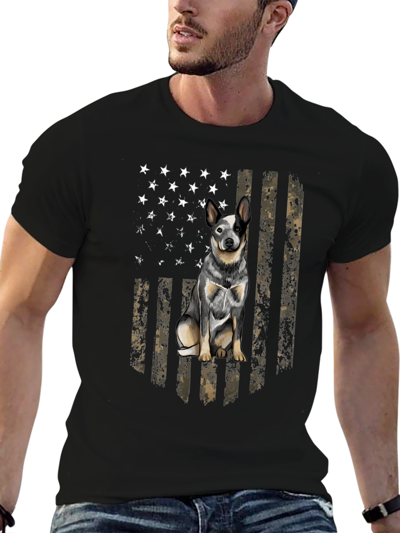 Australian Cattle Dog Flag T-Shirt – Patriotic Dog Lover Tee