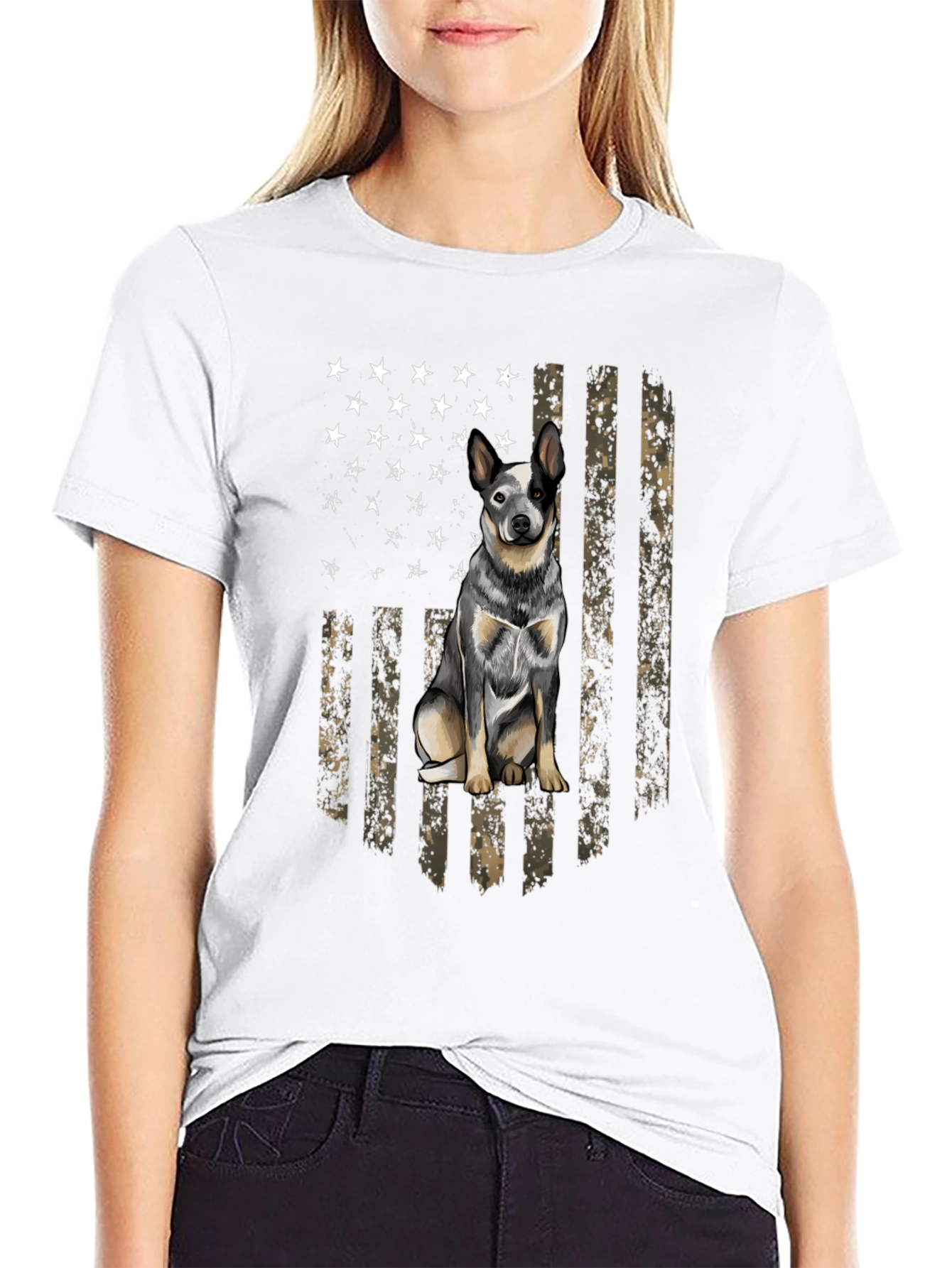 Australian Cattle Dog Flag T-Shirt – Patriotic Dog Lover Tee