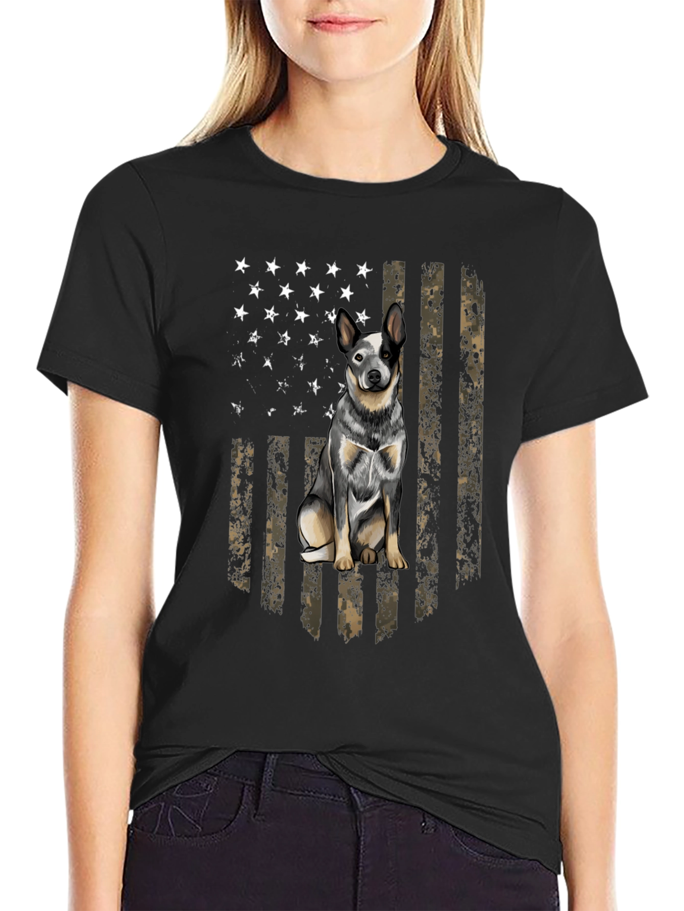 Australian Cattle Dog Flag T-Shirt – Patriotic Dog Lover Tee