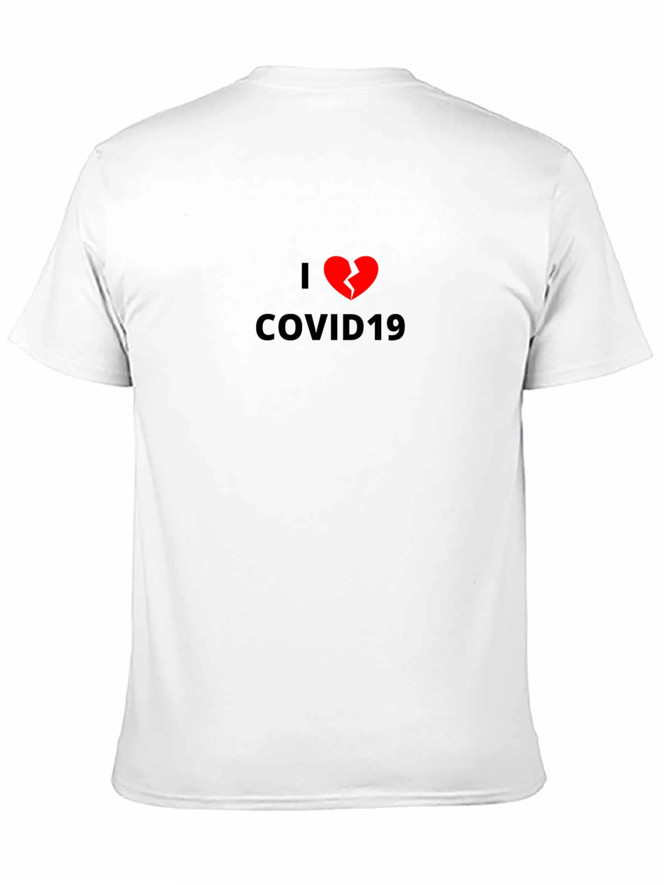 I Broken Heart COVID19 Black Graphic Tee