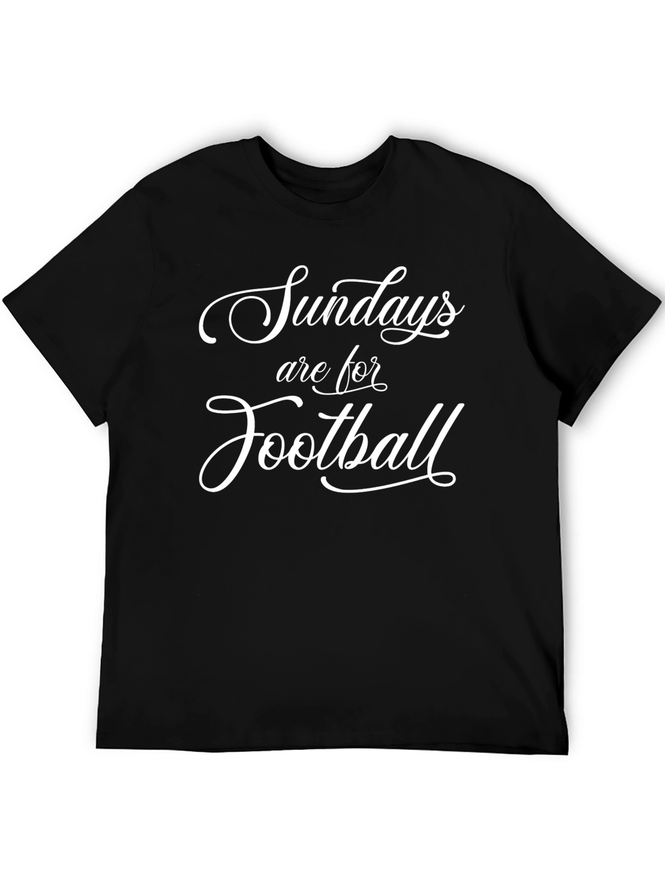 Sundays Are For Football T-Shirt - Black