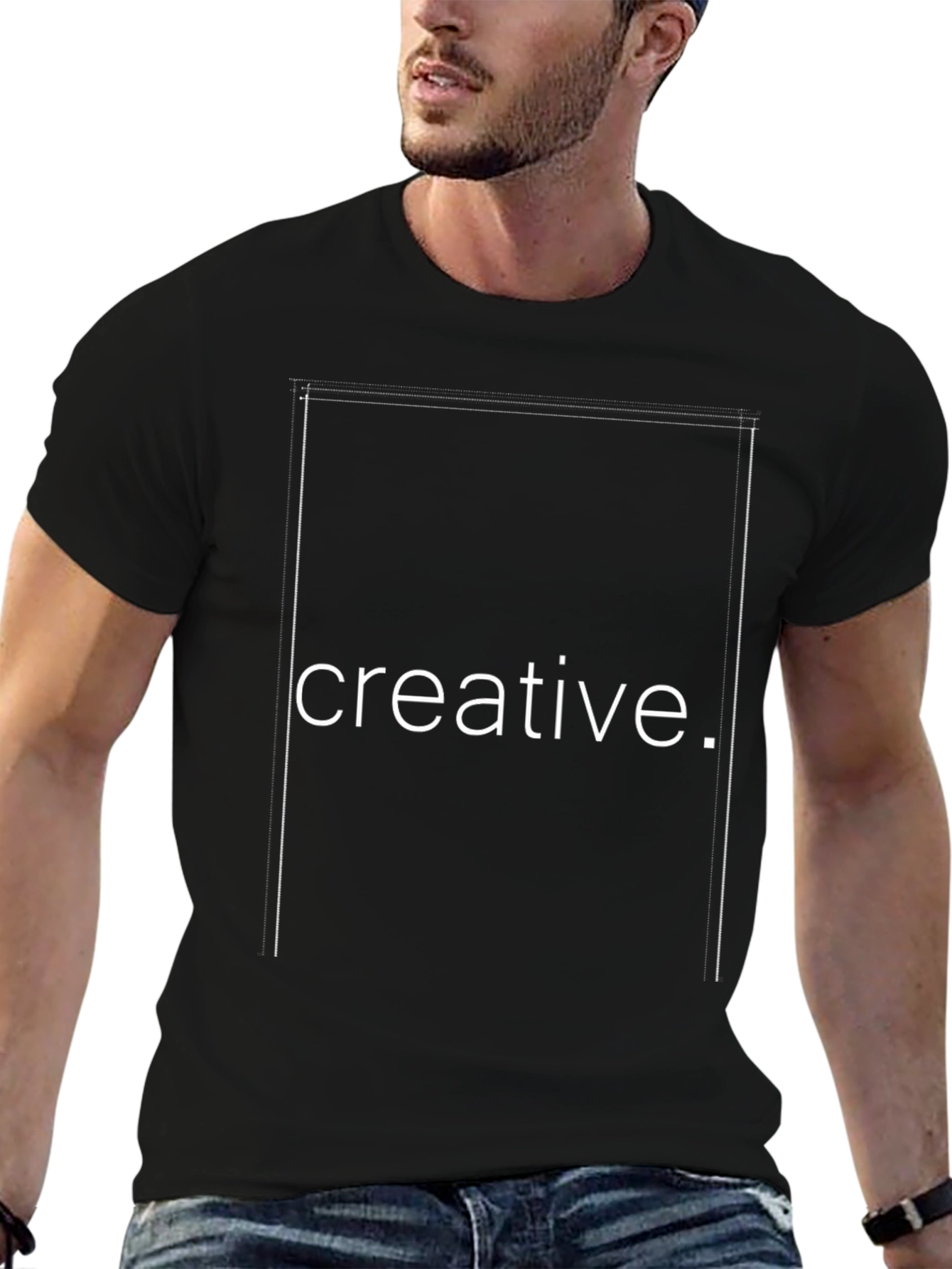 Creative Black T-Shirt - Stylish and Comfortable