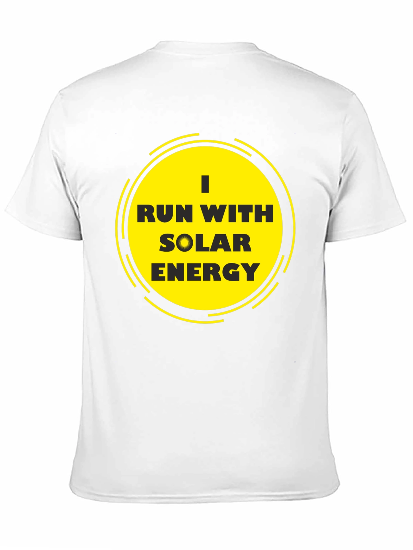 Solar Energy T-Shirt - Black Eco-Friendly Design