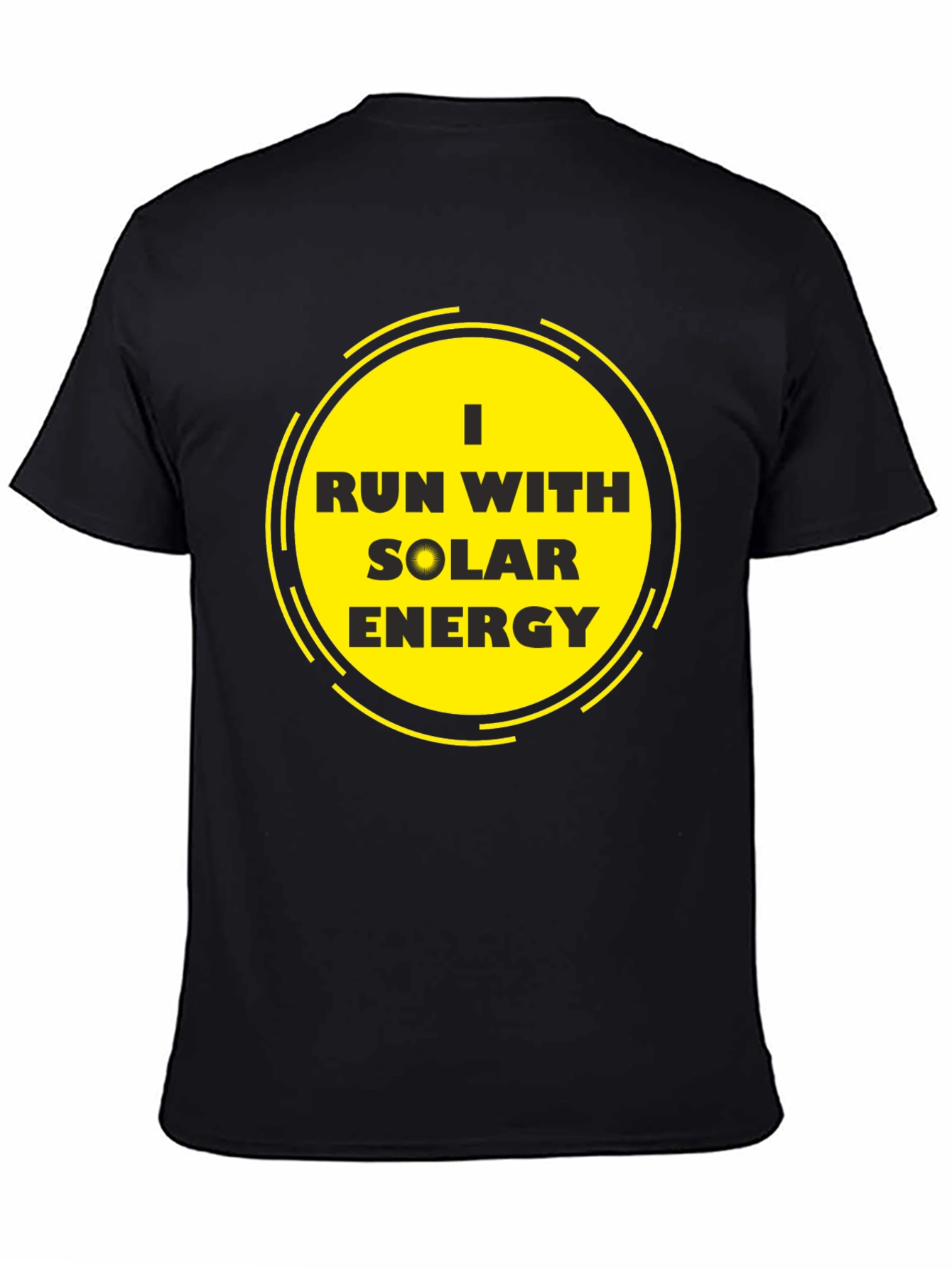 Solar Energy T-Shirt - Black Eco-Friendly Design