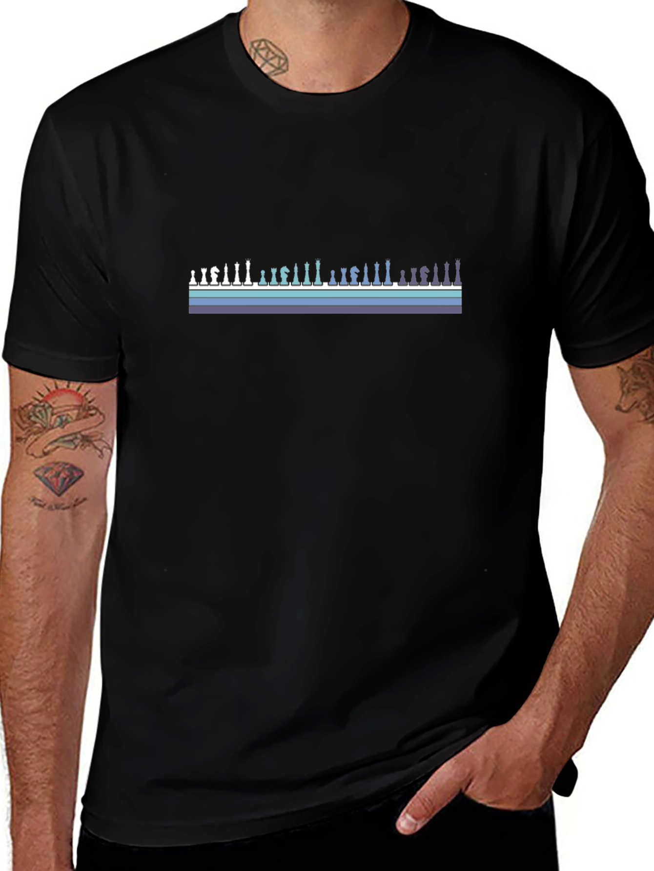 Chess Piece Silhouette T-Shirt - Stylish & Unique