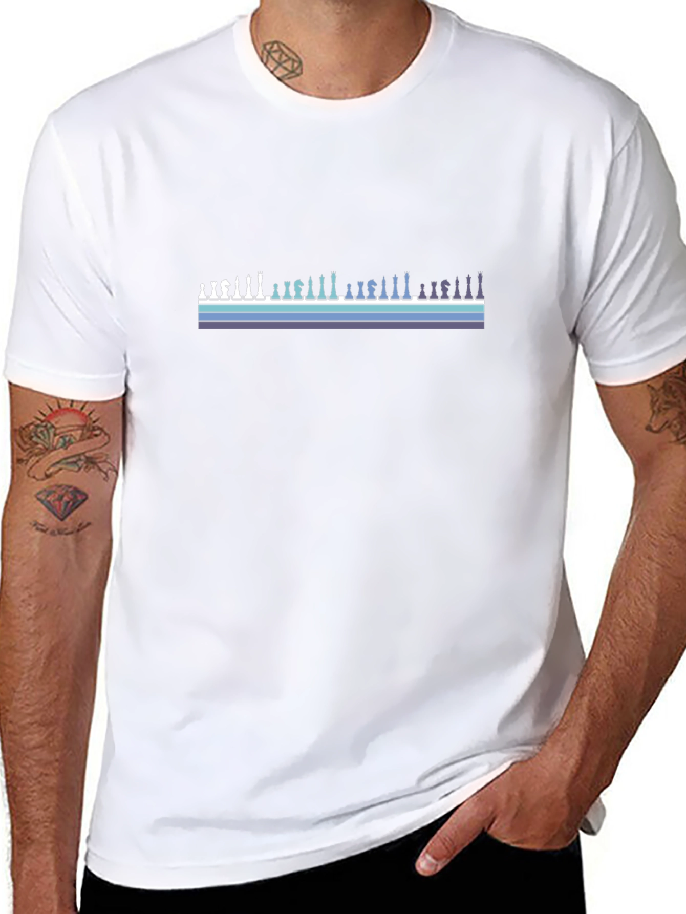 Chess Piece Silhouette T-Shirt - Stylish & Unique