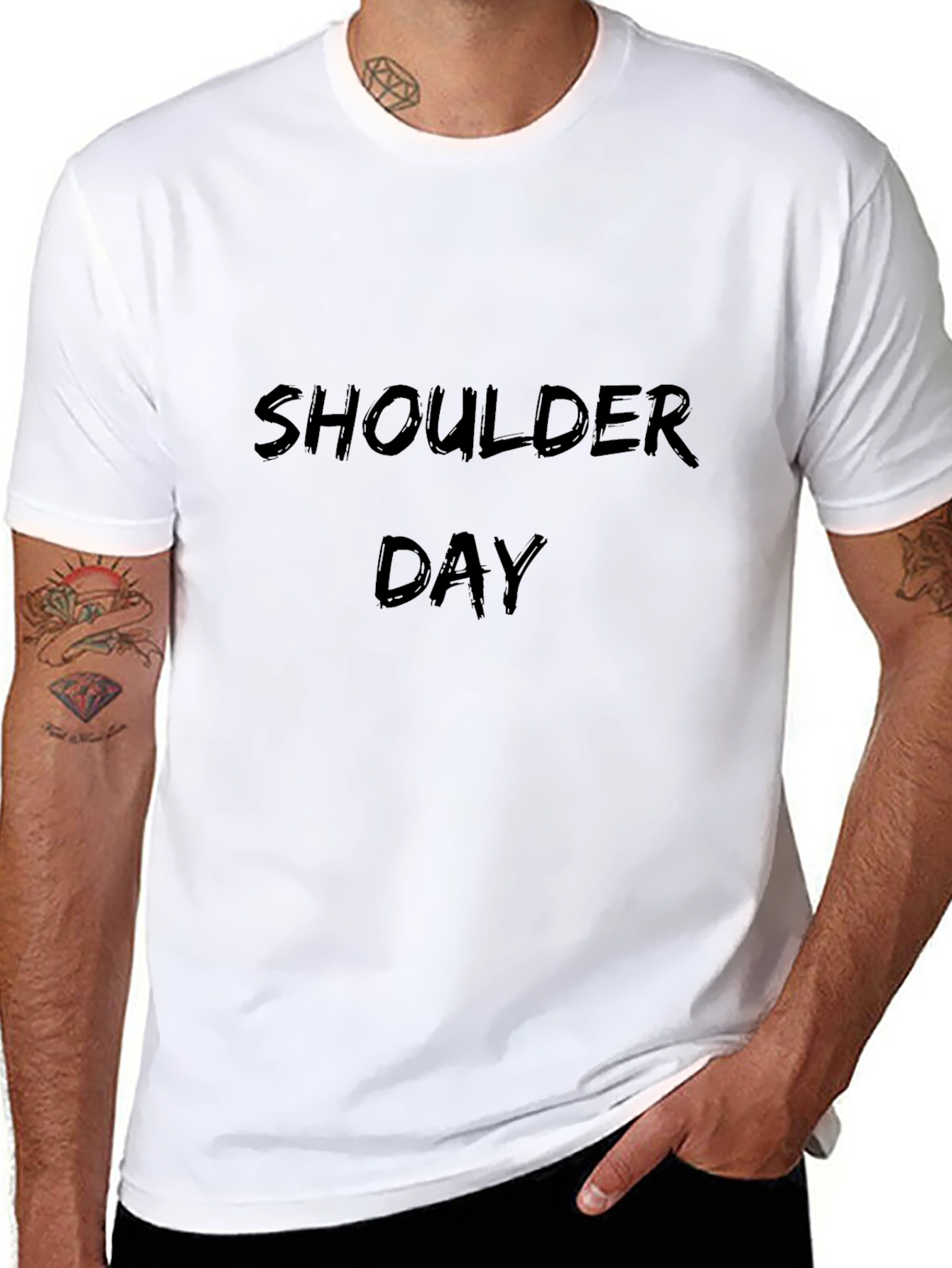 Shoulder Day - Black Tee