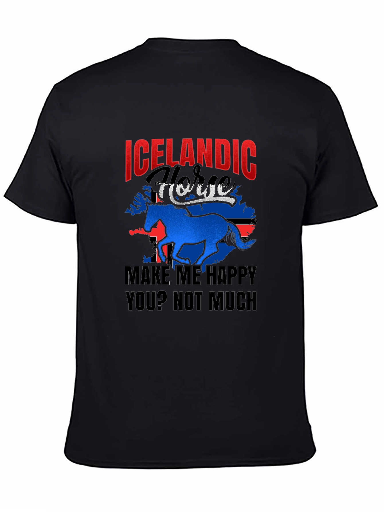 Icelandic Horse Graphic T-Shirt - Make Me Happy