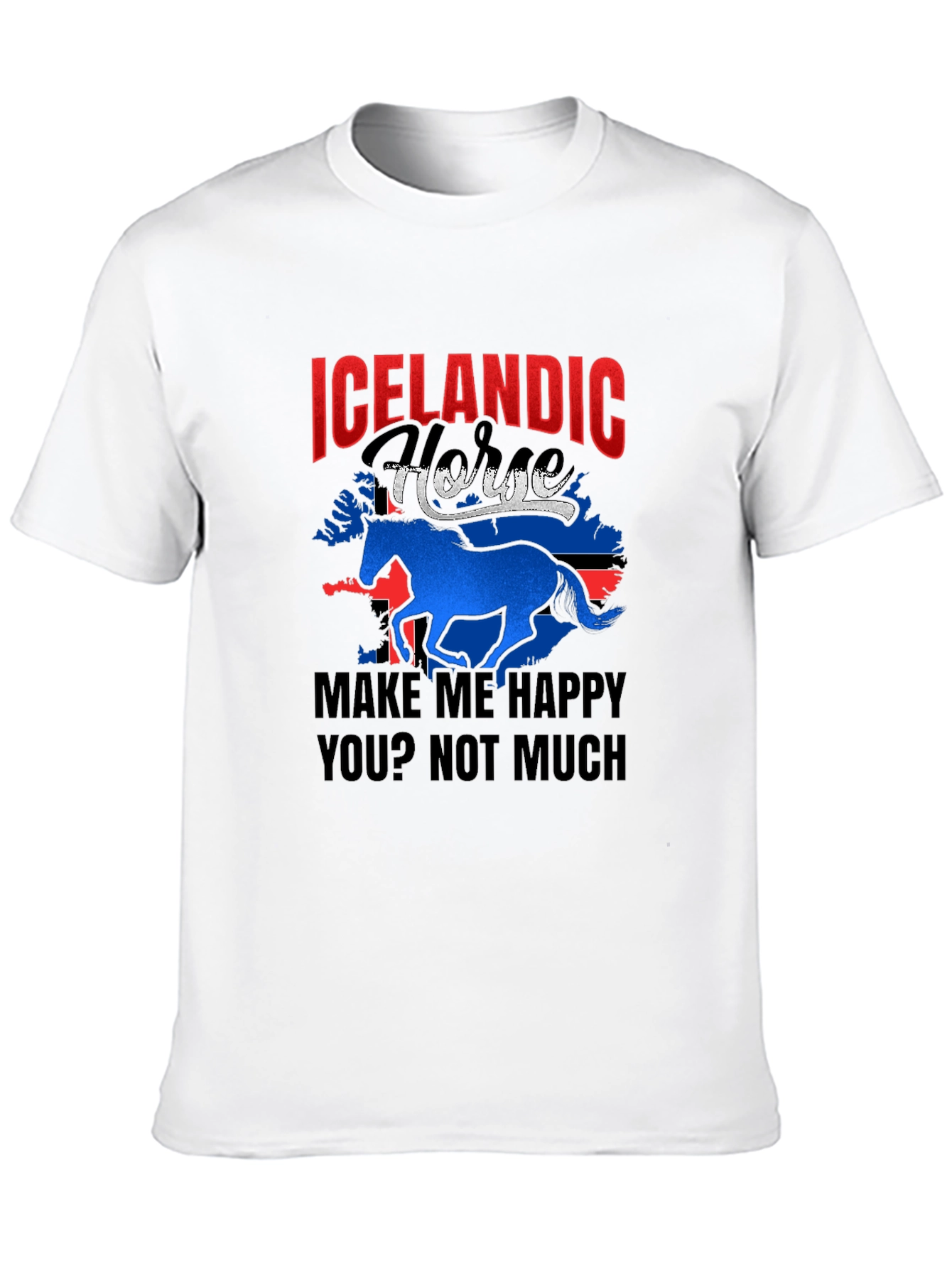 Icelandic Horse Graphic T-Shirt - Make Me Happy