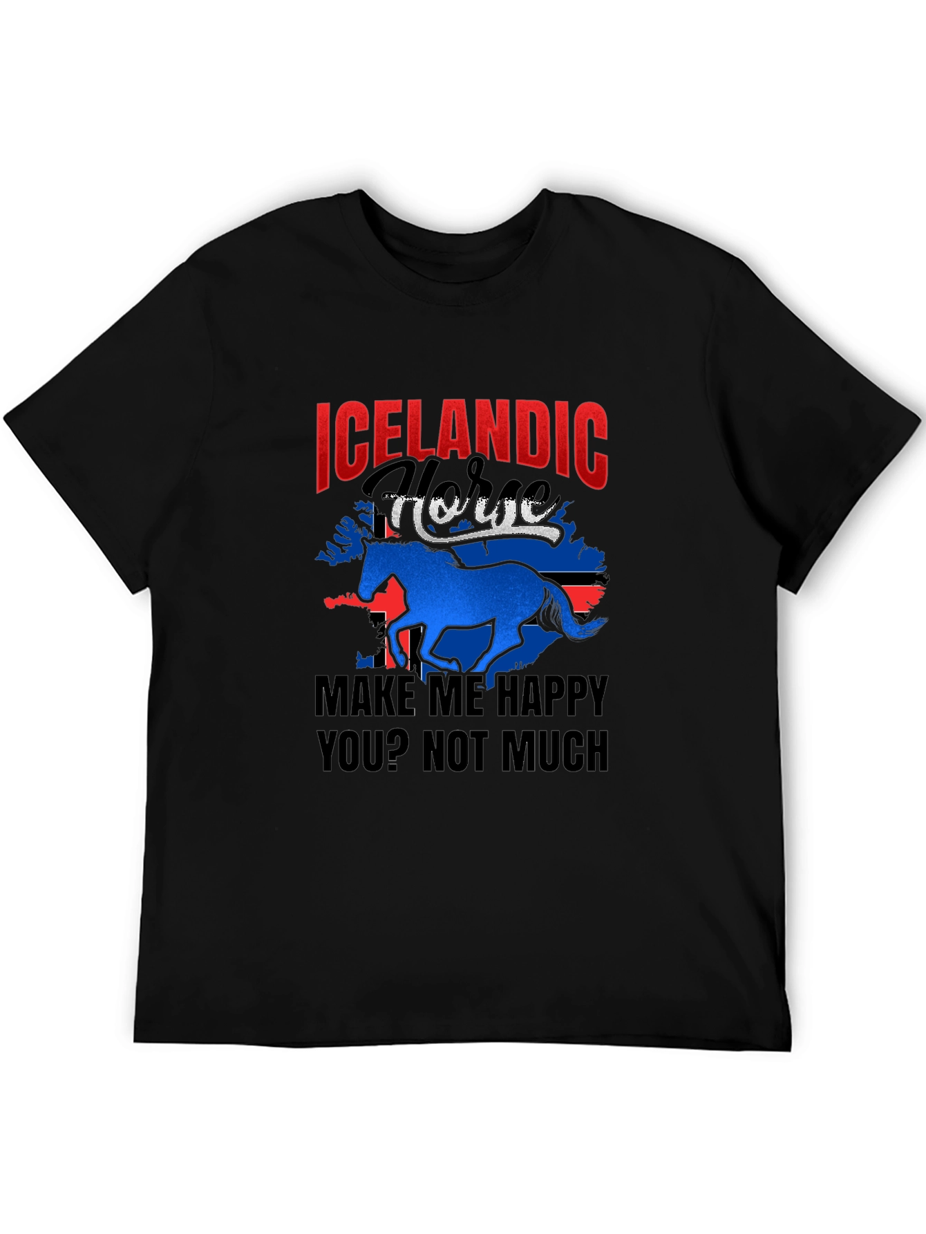 Icelandic Horse Graphic T-Shirt - Make Me Happy
