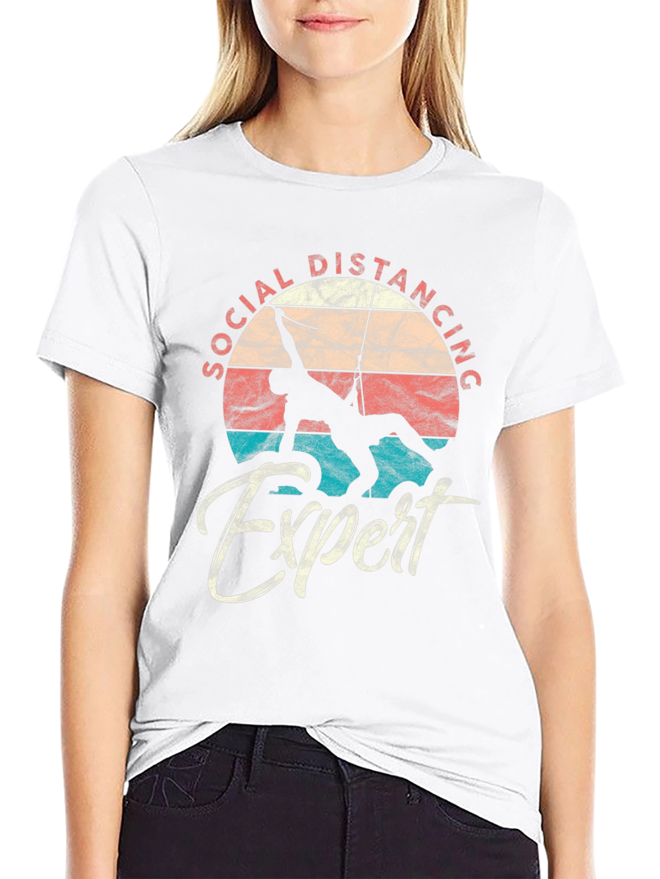 Social Distancing Expert Climbing T-Shirt