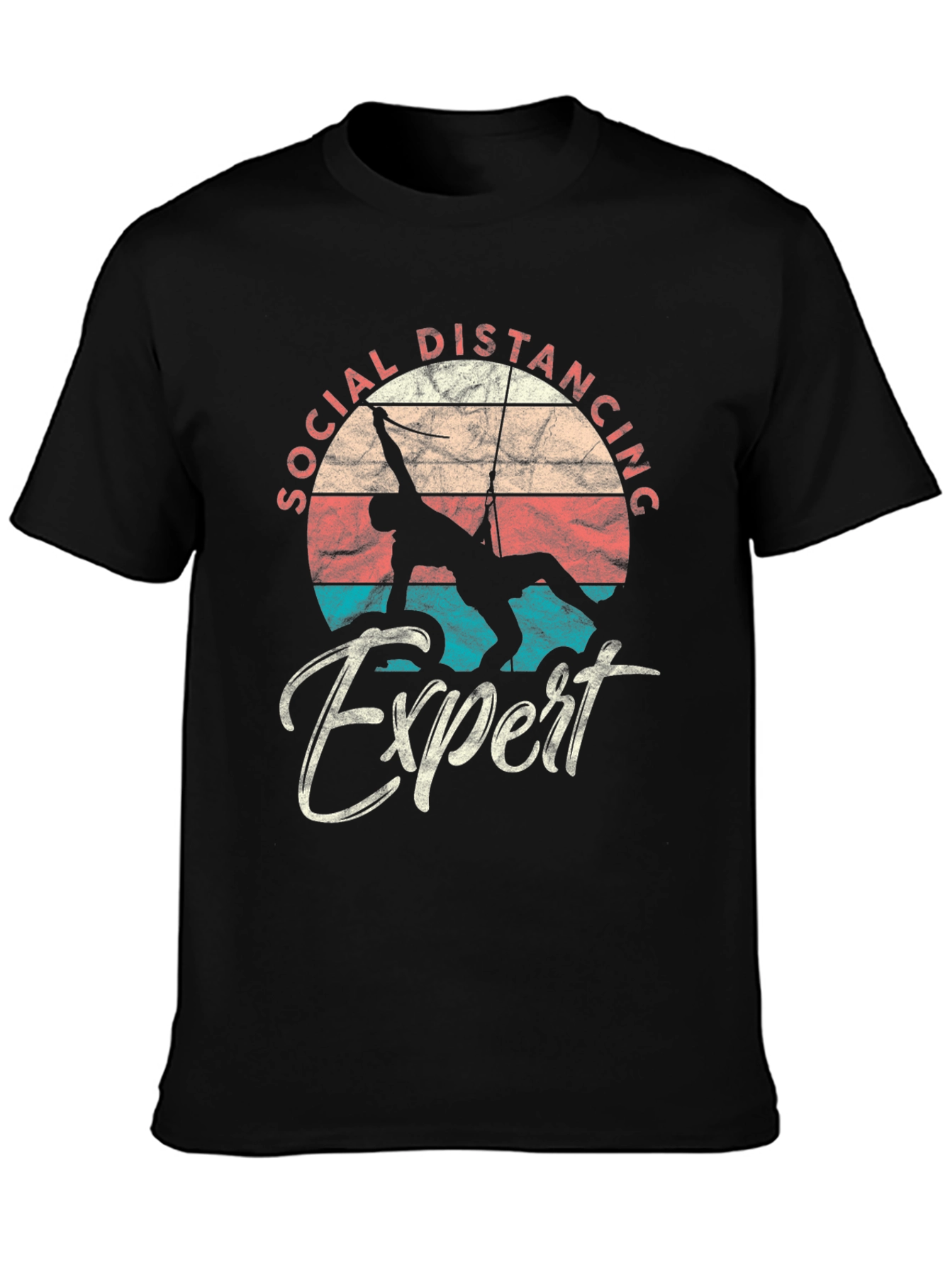 Social Distancing Expert Climbing T-Shirt