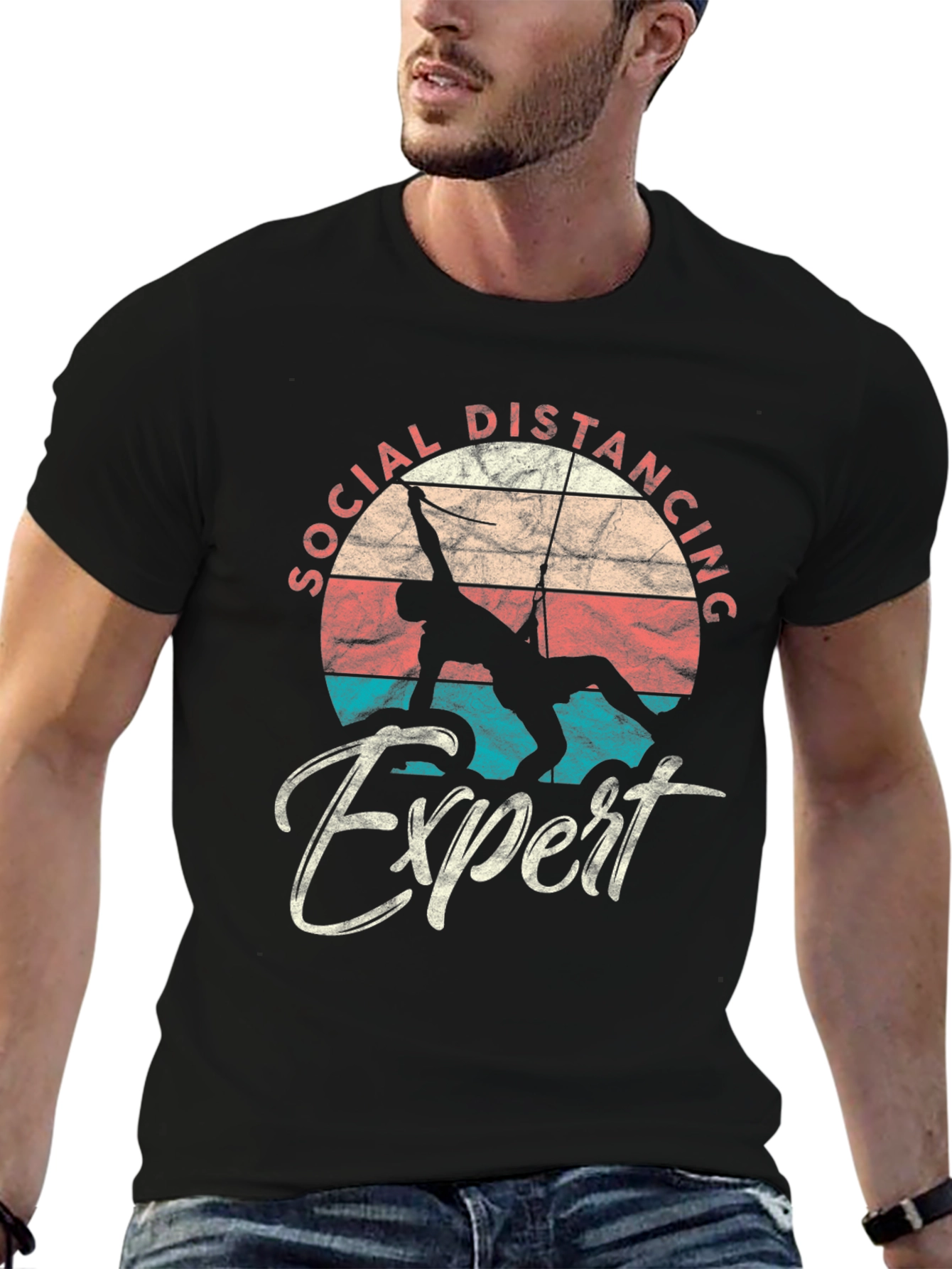 Social Distancing Expert Climbing T-Shirt