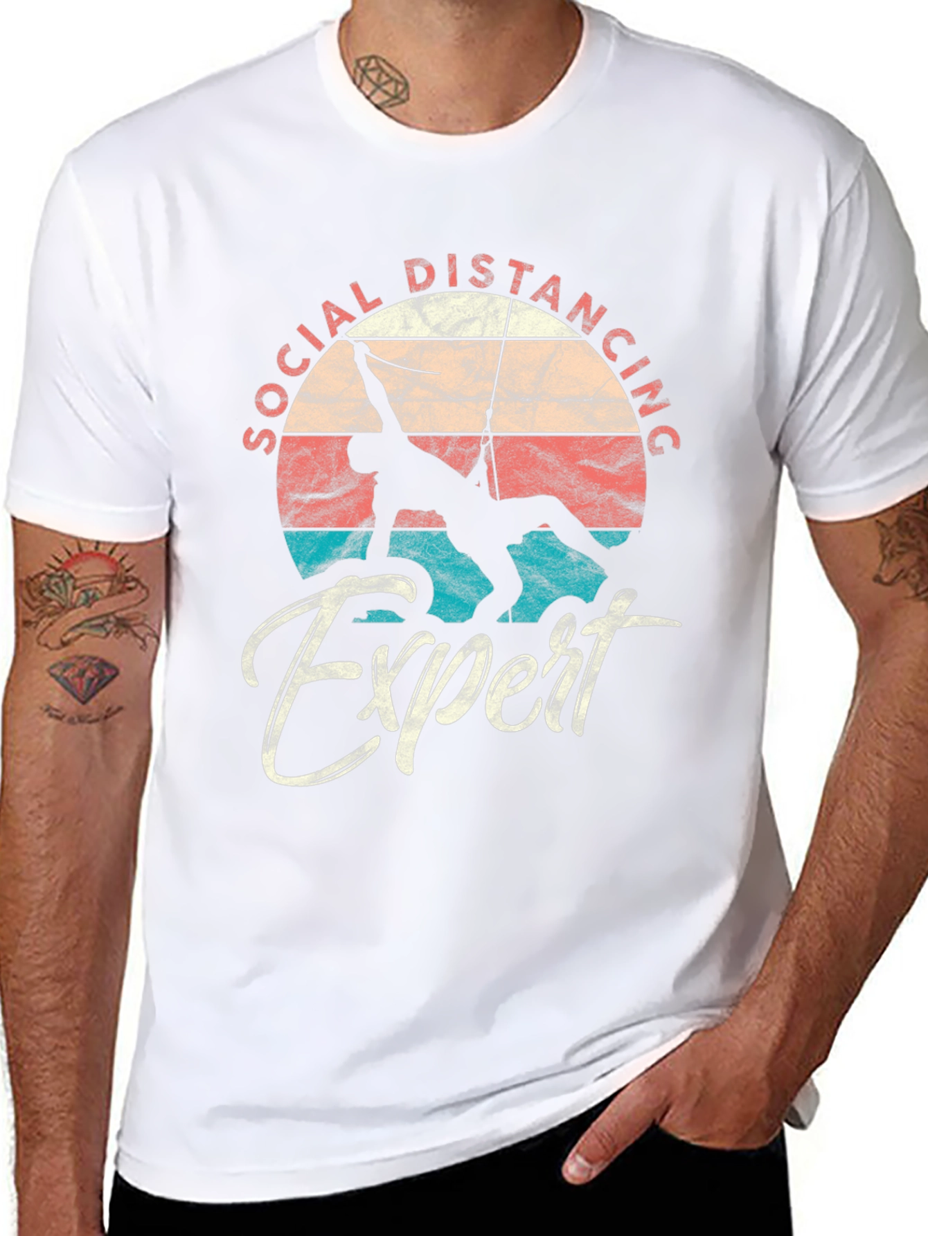 Social Distancing Expert Climbing T-Shirt