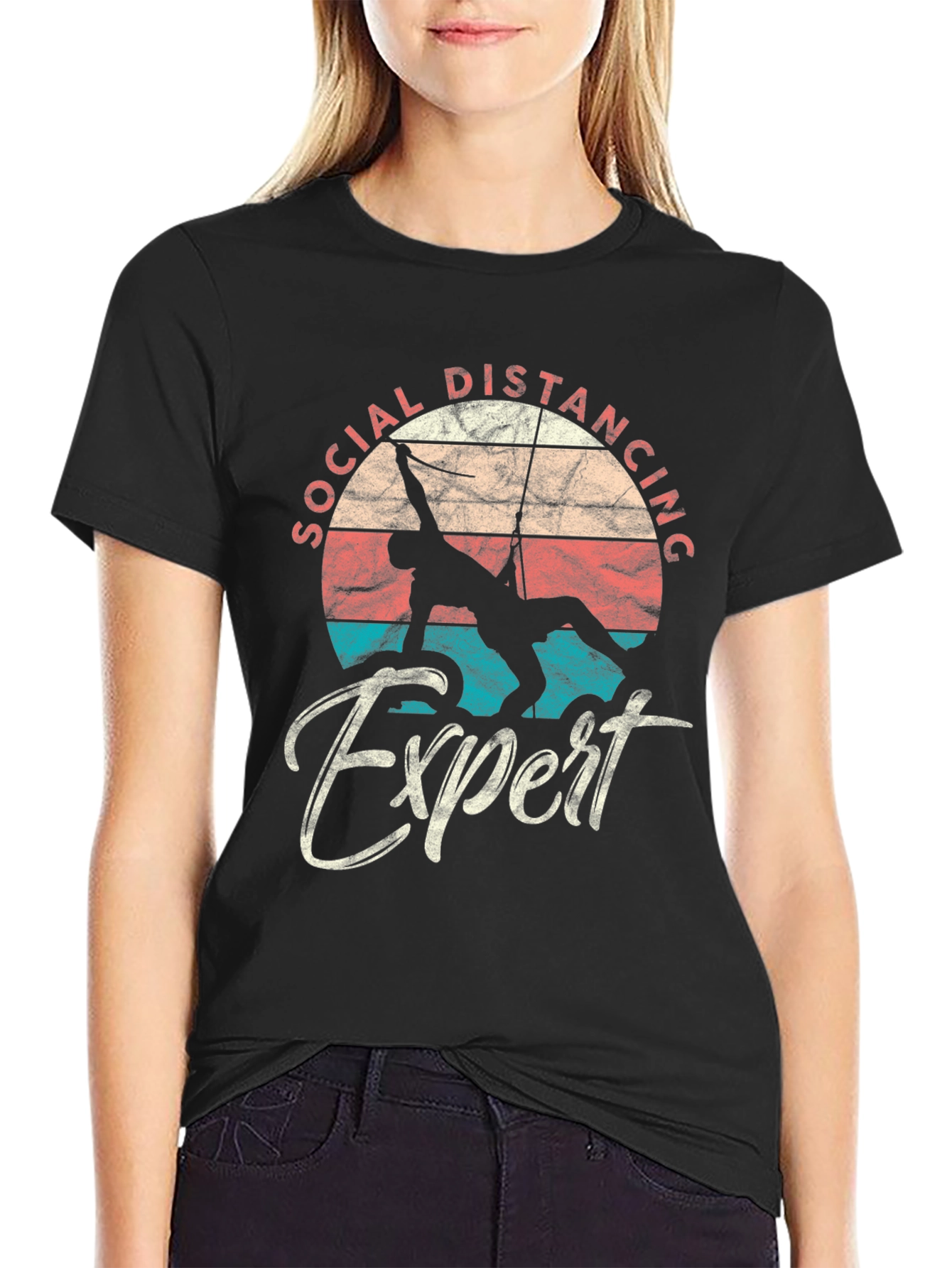 Social Distancing Expert Climbing T-Shirt
