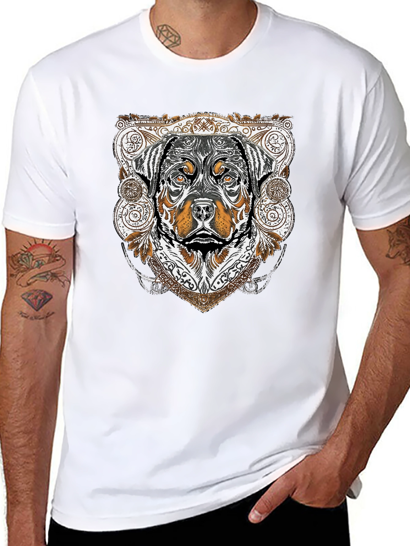Rottweiler Graphic Tee - Stylish Dog Lover T-Shirt