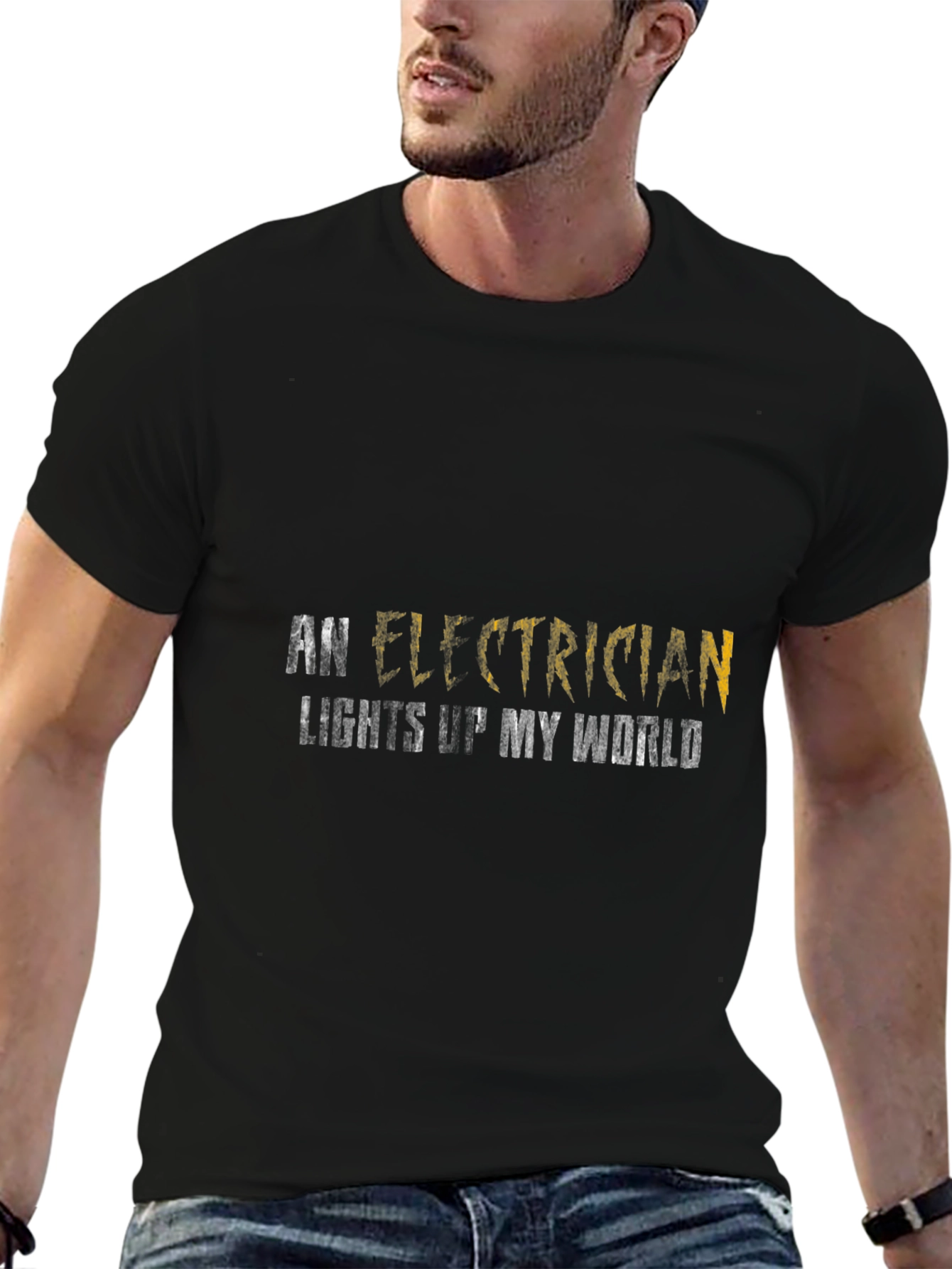 Electrician Lights Up My World T-Shirt